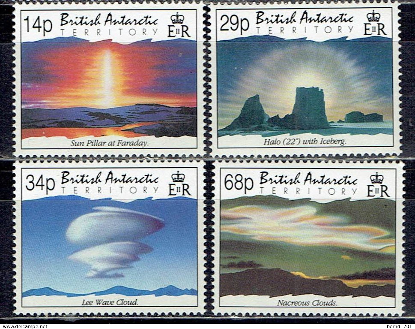 Brit. Antarktis Territorium  - Mi-Nr 199/202 Ungebraucht / MNH ** (U708) - Climate & Meteorology