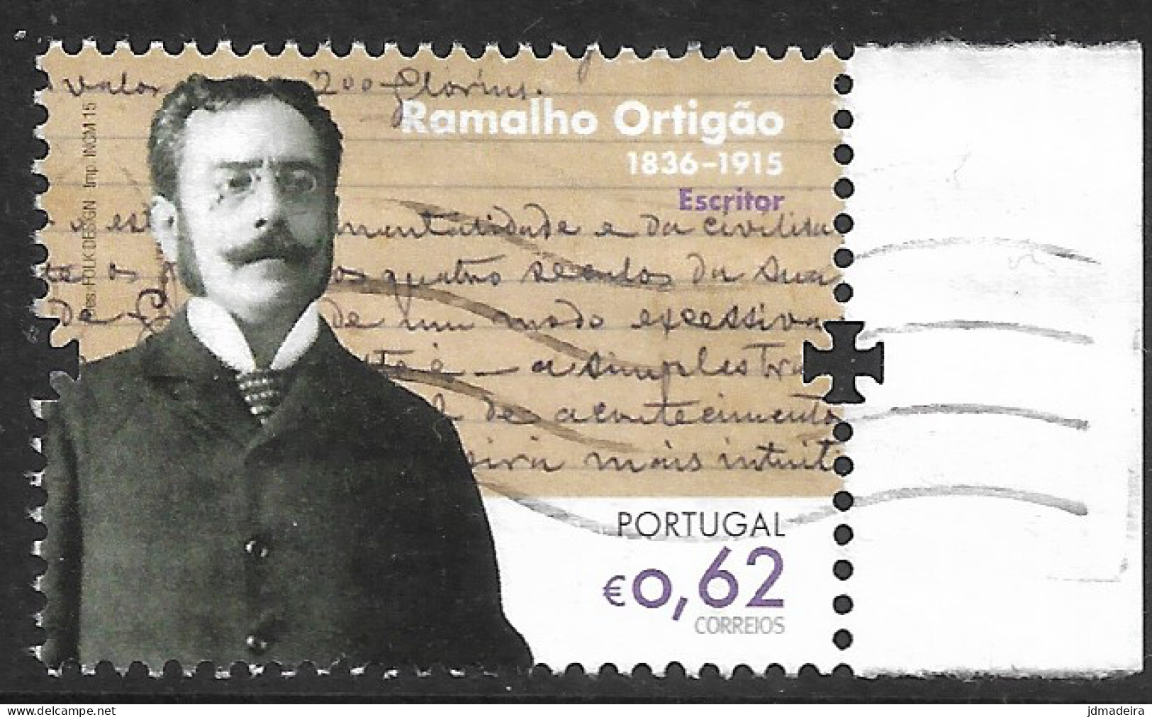 Portugal – 2015 Figures Of History And Culture 0,62 Used Stamp - Usado