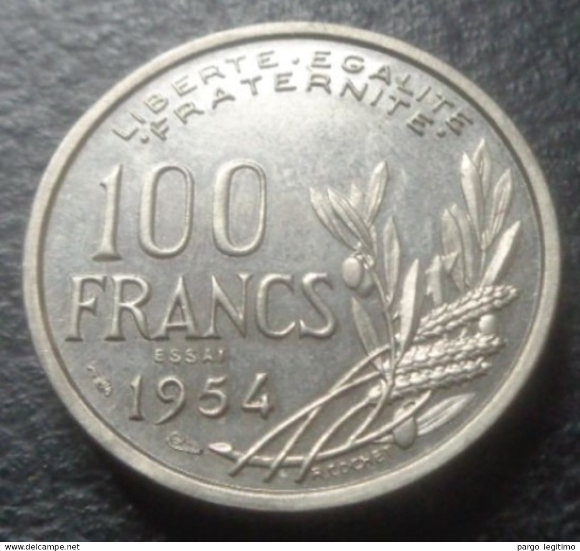 FRANCE 100 FRANCS 1954 PIEFORT ESSAI FDC - Pruebas