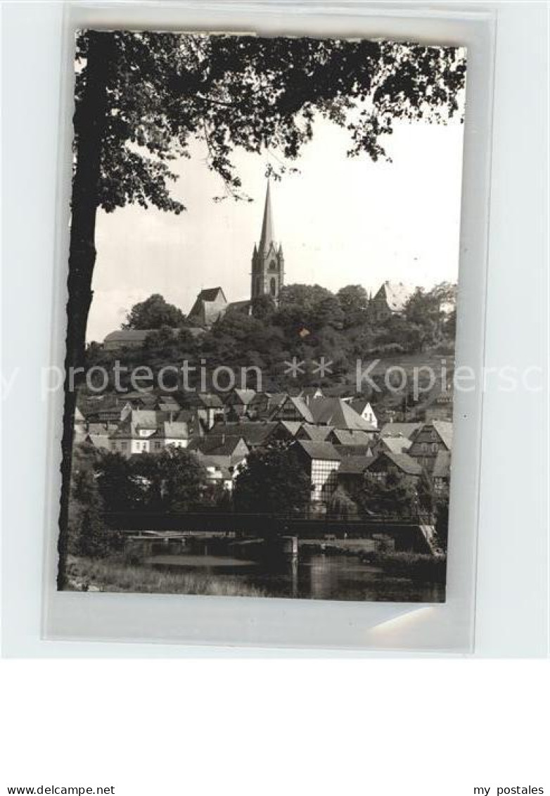 42189445 Frankenberg Eder Stadtblick Mit Kirche Frankenberg - Frankenberg (Eder)