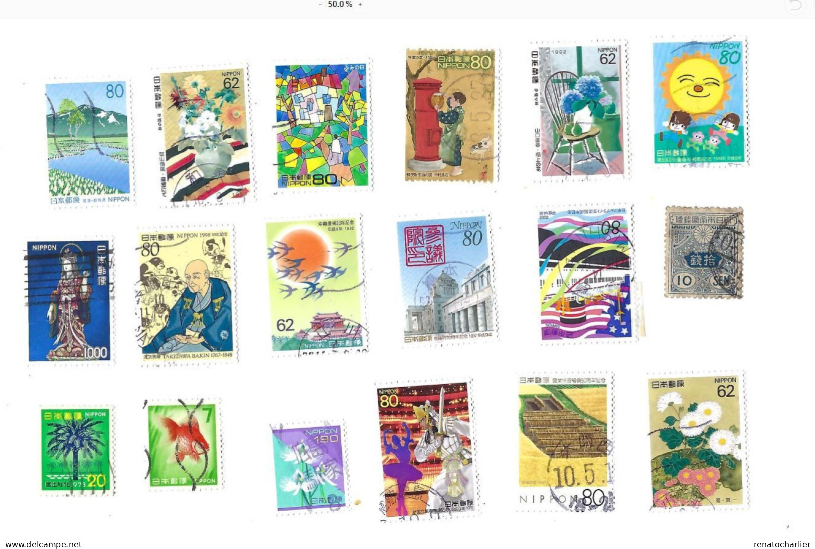 Collection De 40 Timbres Oblitérés. - Collections, Lots & Series