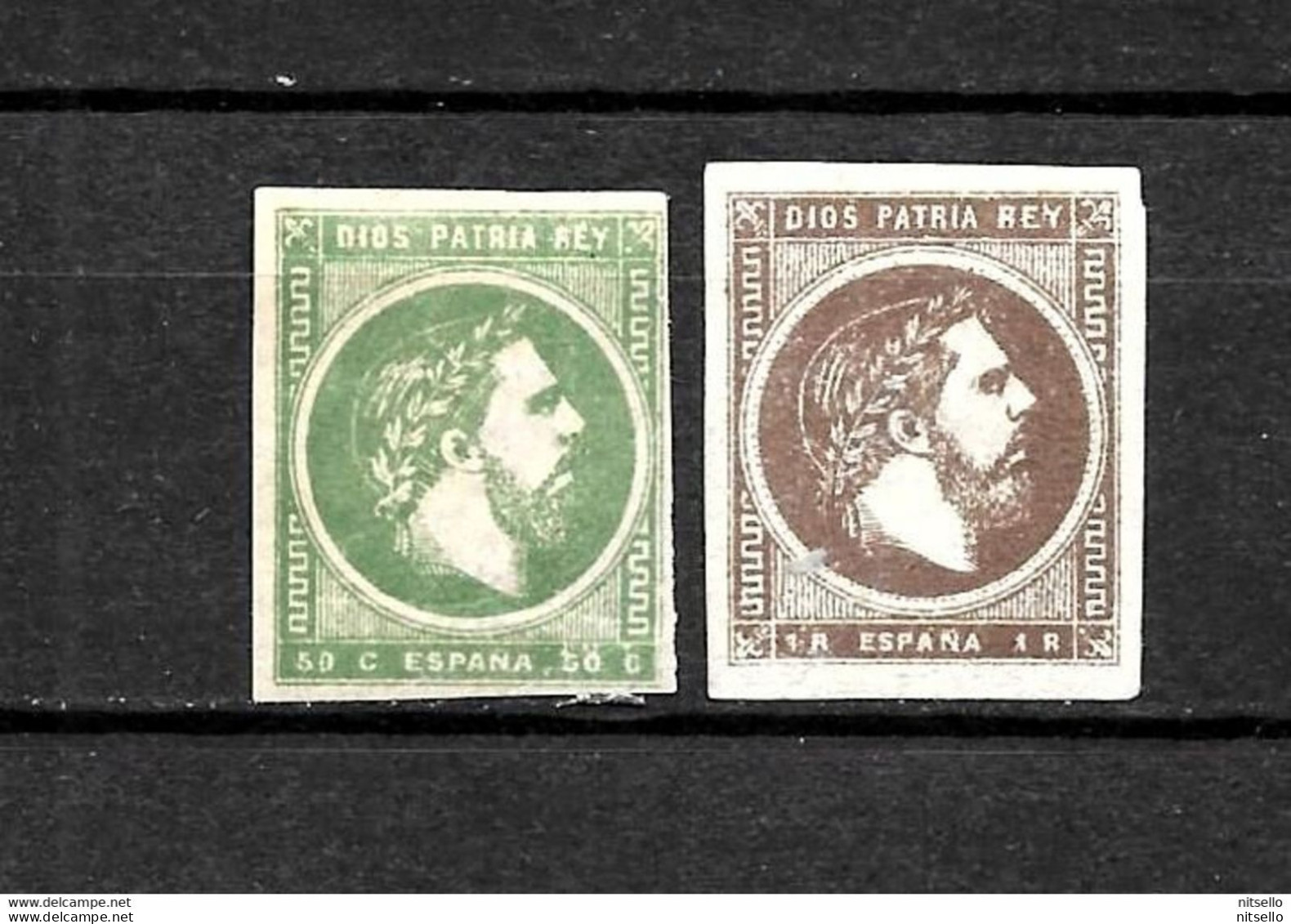 LOTE 1891 /// (C230) ESPAÑA 1875  EDIFIL Nº: 160/161  // CATALOG/COTE: 18€   ¡¡¡ OFERTA - LIQUIDATION - JE LIQUIDE !!! - Carlistes