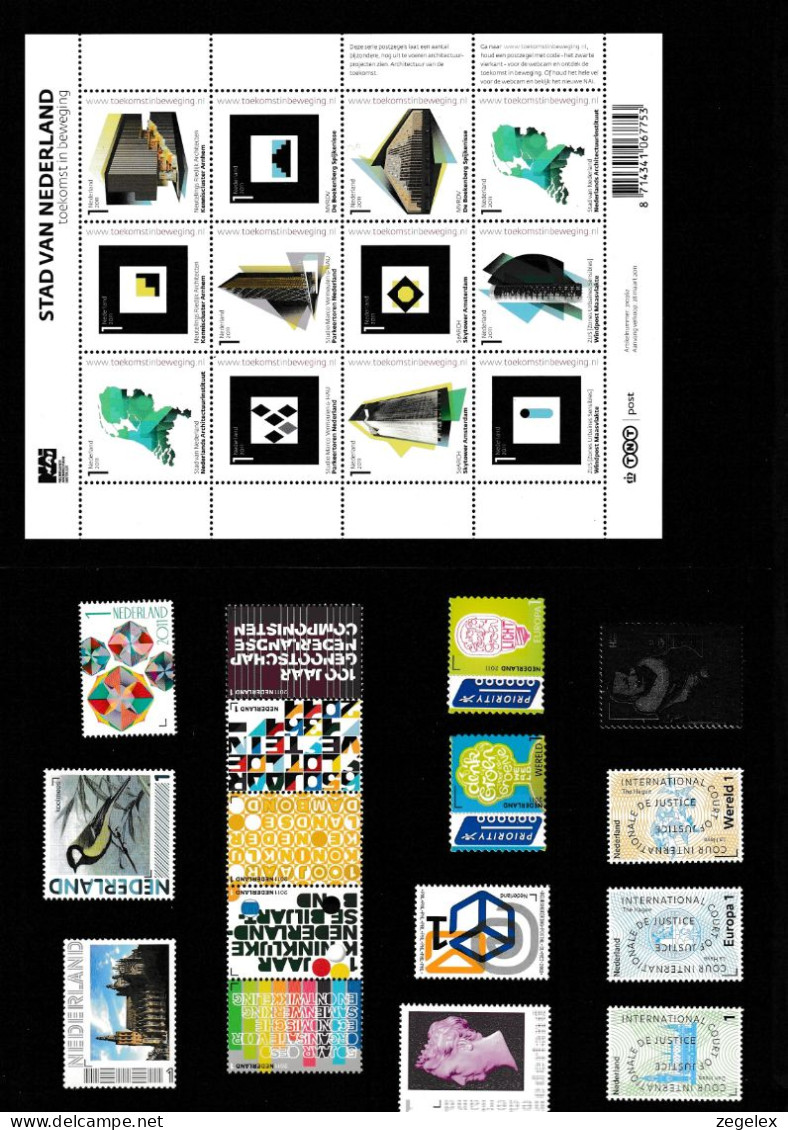 2011 Jaarcollectie PostNL Postfris/MNH**, Official Yearpack. Incl Zilveren Zegel - Full Years