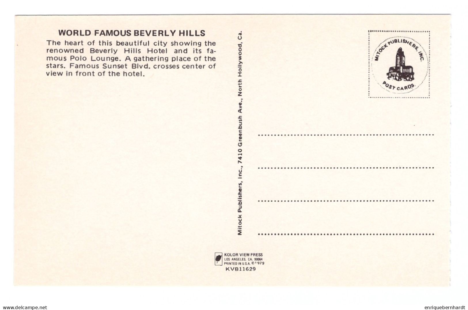 LOS ANGELES (ESTADOS UNIDOS) // WORLD FAMOUS BEVERLY HILLS // AÑO 1979 - Los Angeles