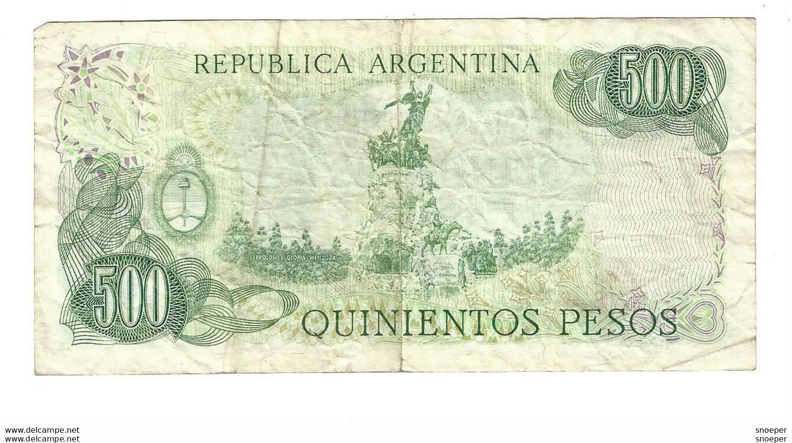 *argentina 500 Pesos  1977-82   303a - Argentina
