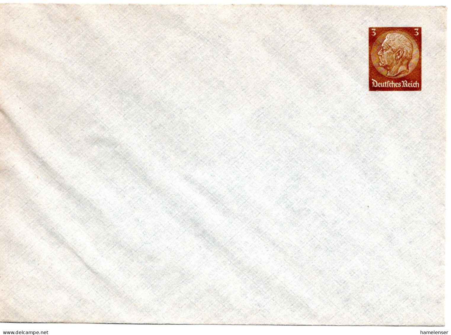 61382 - Deutsches Reich - 1940 - 3Pfg Hindenburg PGAUmschlag (Klappe Verklebt), Ungebraucht - Private Postal Stationery