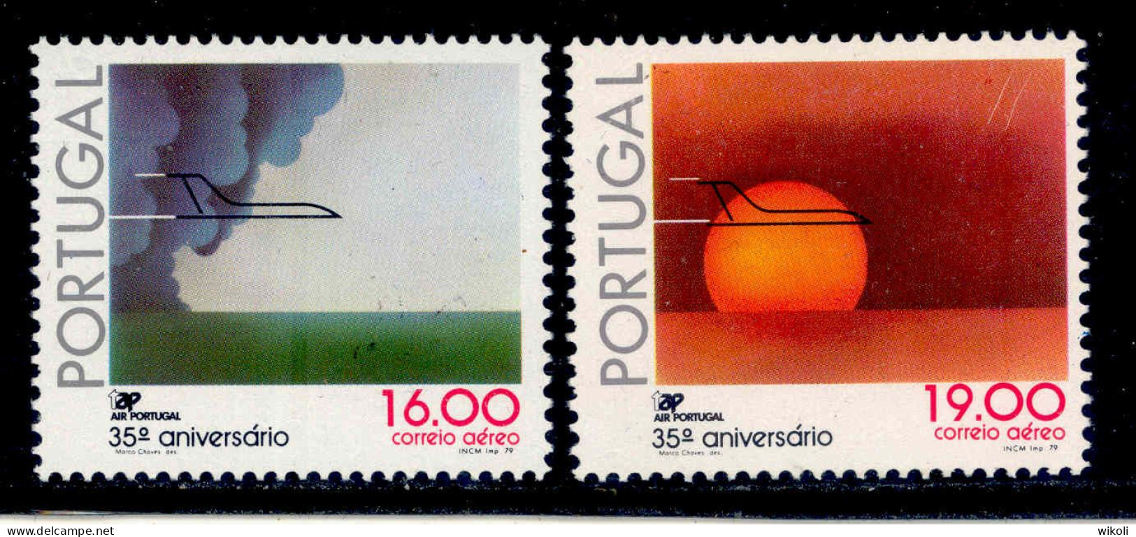 ! ! Portugal - 1979 Air Mail (Complete Set) - Af. CA12 To CA13 - MNH - Ongebruikt