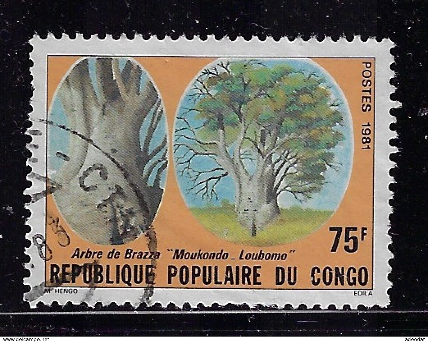 CONGO PEOPLE'S REP. 1981  SCOTT #616,618 USED - Gebruikt