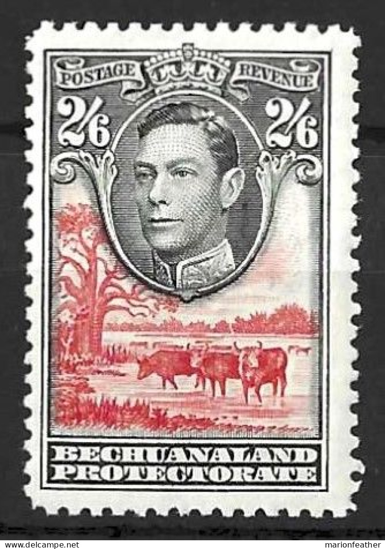 BECHUANALAND...KING GEORGE VI..(1936-52..)......" 1938.."....2/6.....BLACK.....SG126......MH.. - 1885-1964 Bechuanaland Protettorato