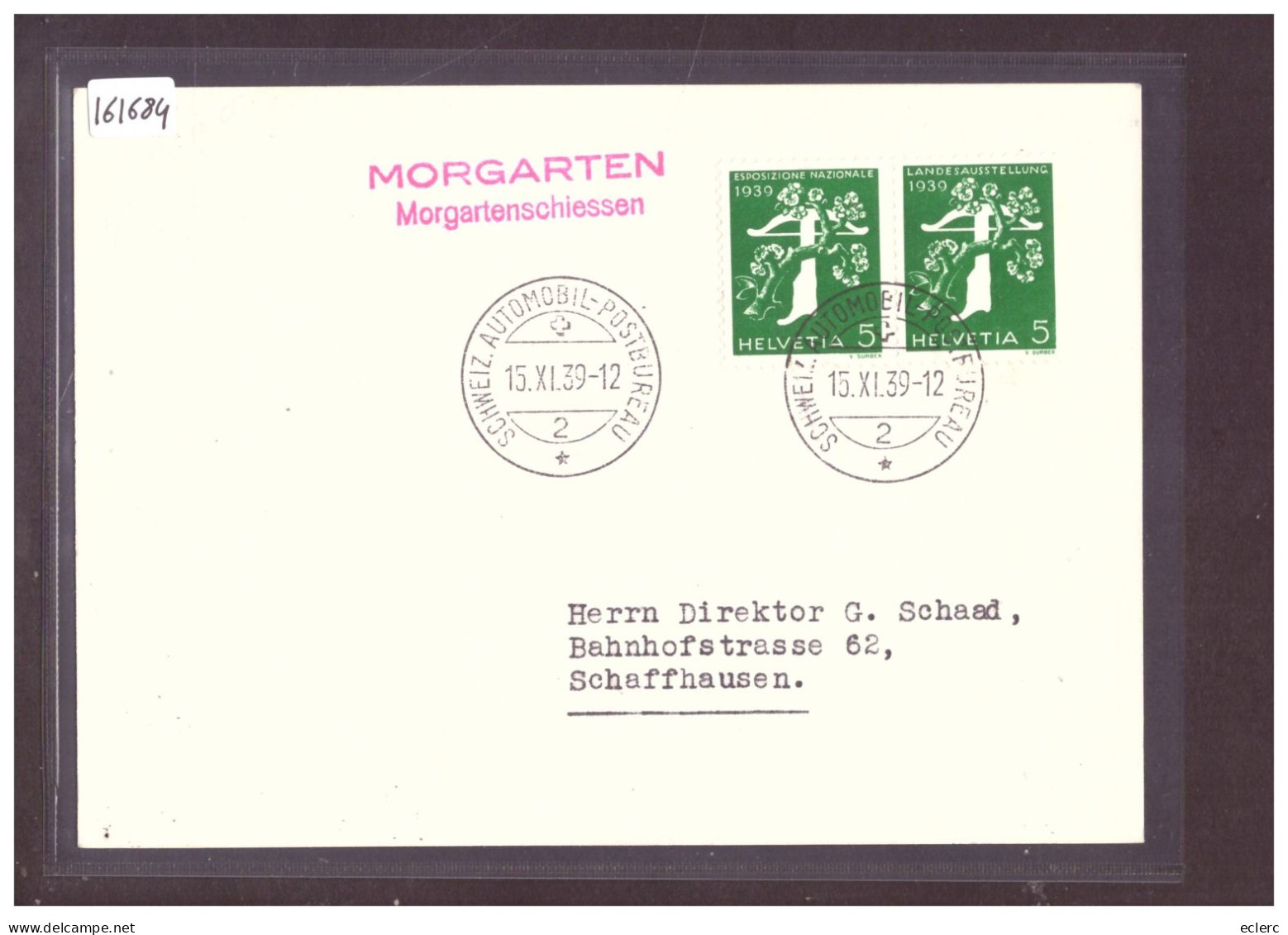 FORMAT 10x15cm - MORGARTEN SCHIESSEN 1939 - POSTE AUTOMOBILE - AUTOMOBIL POSTBUREAU - TB - Altri & Non Classificati