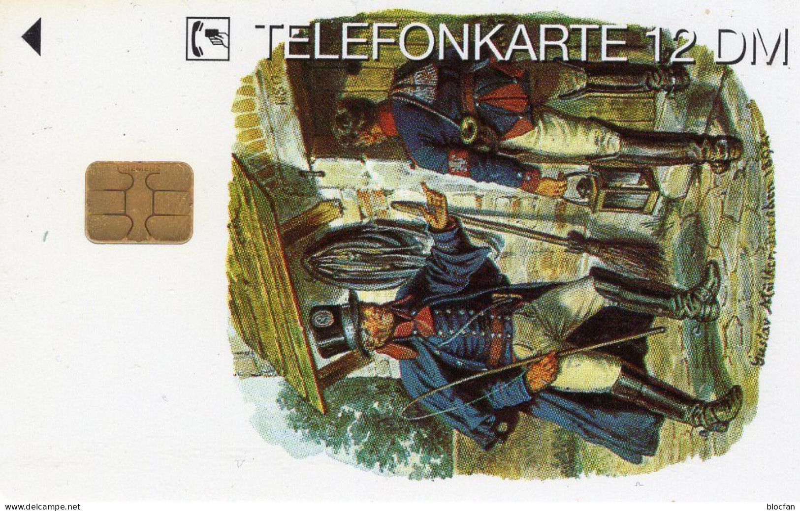 Postillion Hessen TK E17/1995 30.000Expl.** 30€ Edition 5 Postillione Darmstadt Postuniform TC History Phonecard Germany - Ontwikkeling