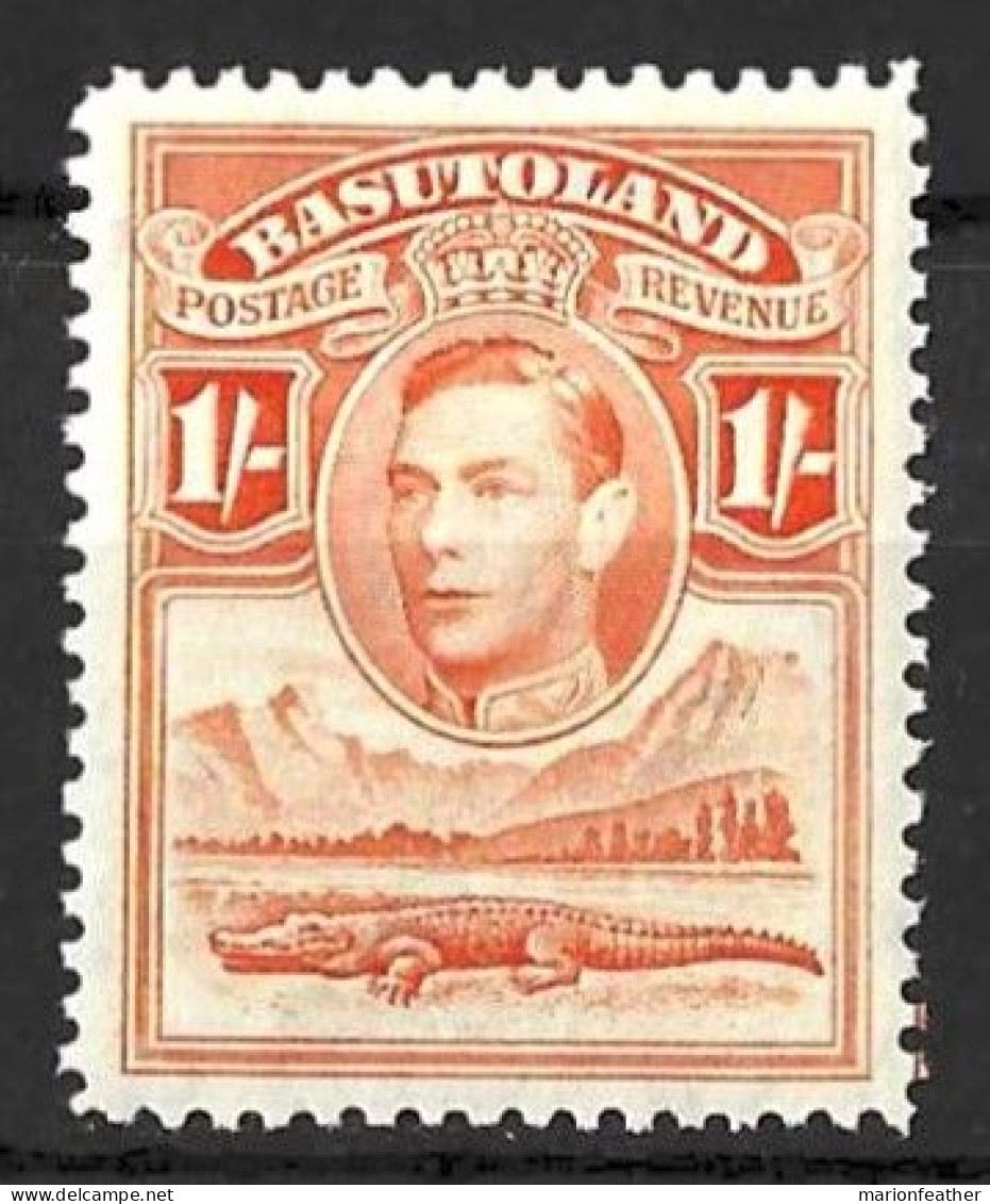 SOUTH AFRICA...." BECHUANALAND.."...KING GEORGE VI..(1936-52.)...." 1938.."....1/-.......SG25.......MH..... - 1885-1964 Bechuanaland Protettorato