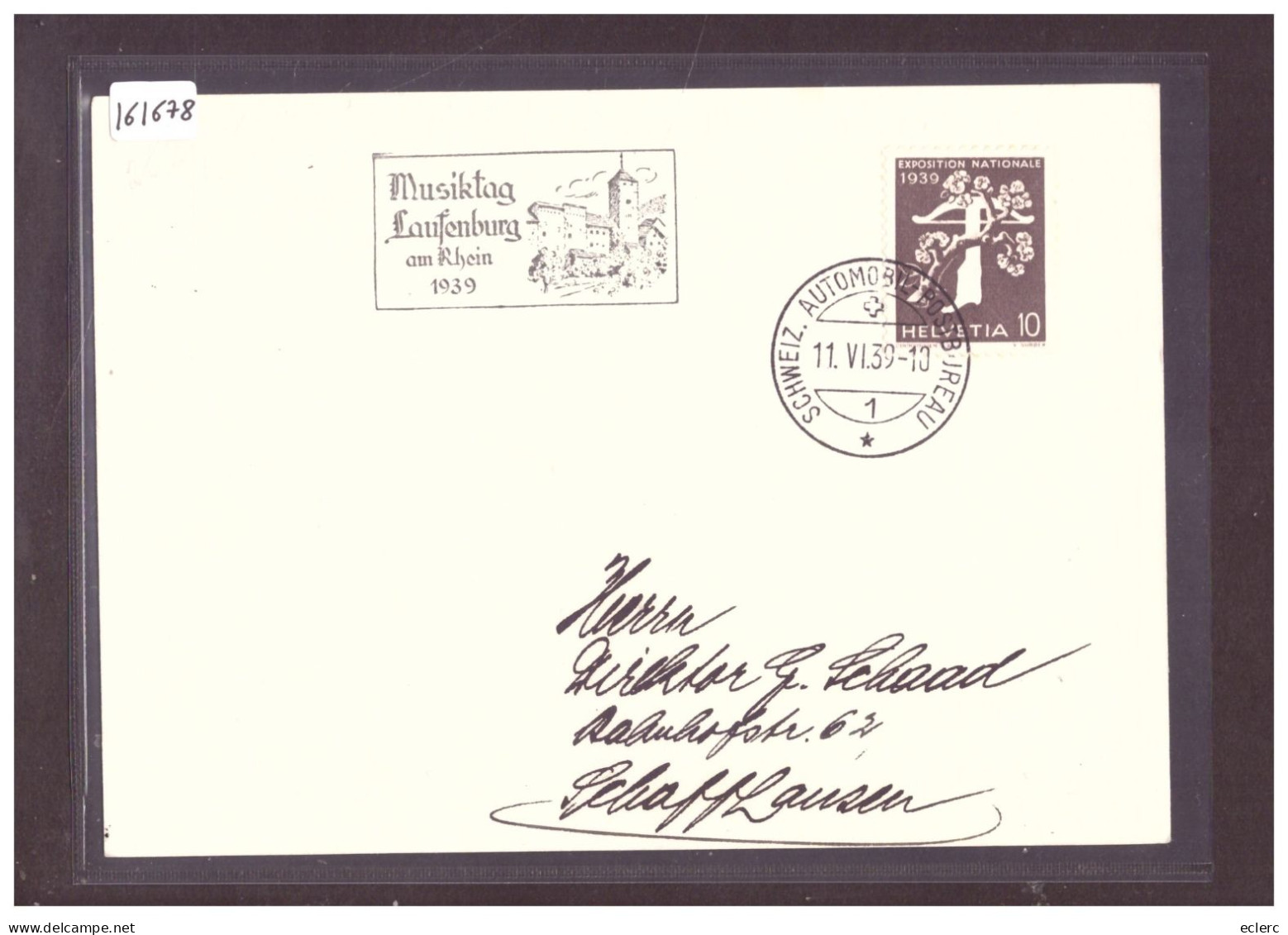 FORMAT 10x15cm - LAUFENBURG MUSIKTAG 1939 - POSTE AUTOMOBILE - AUTOMOBIL POSTBUREAU - TB - Laufenburg 