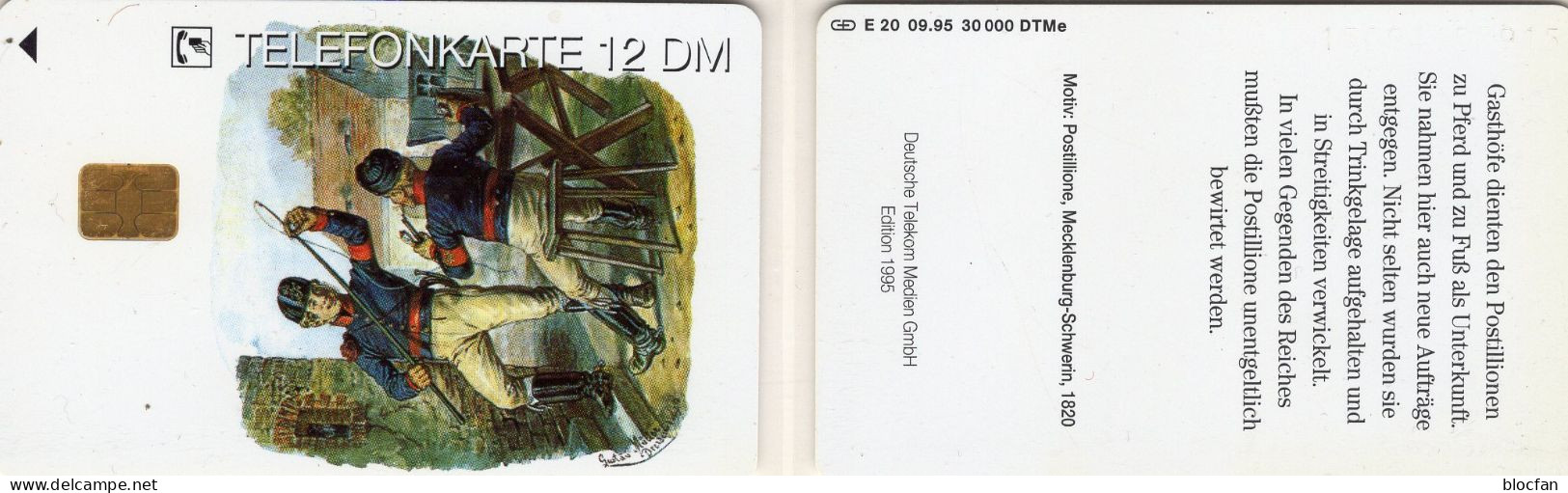Postillion In Schwerin TK E20/1995 30000Expl.** 30€ Edition 5 Postillione In Mecklenburg TC History Phonecard Of Germany - Ontwikkeling