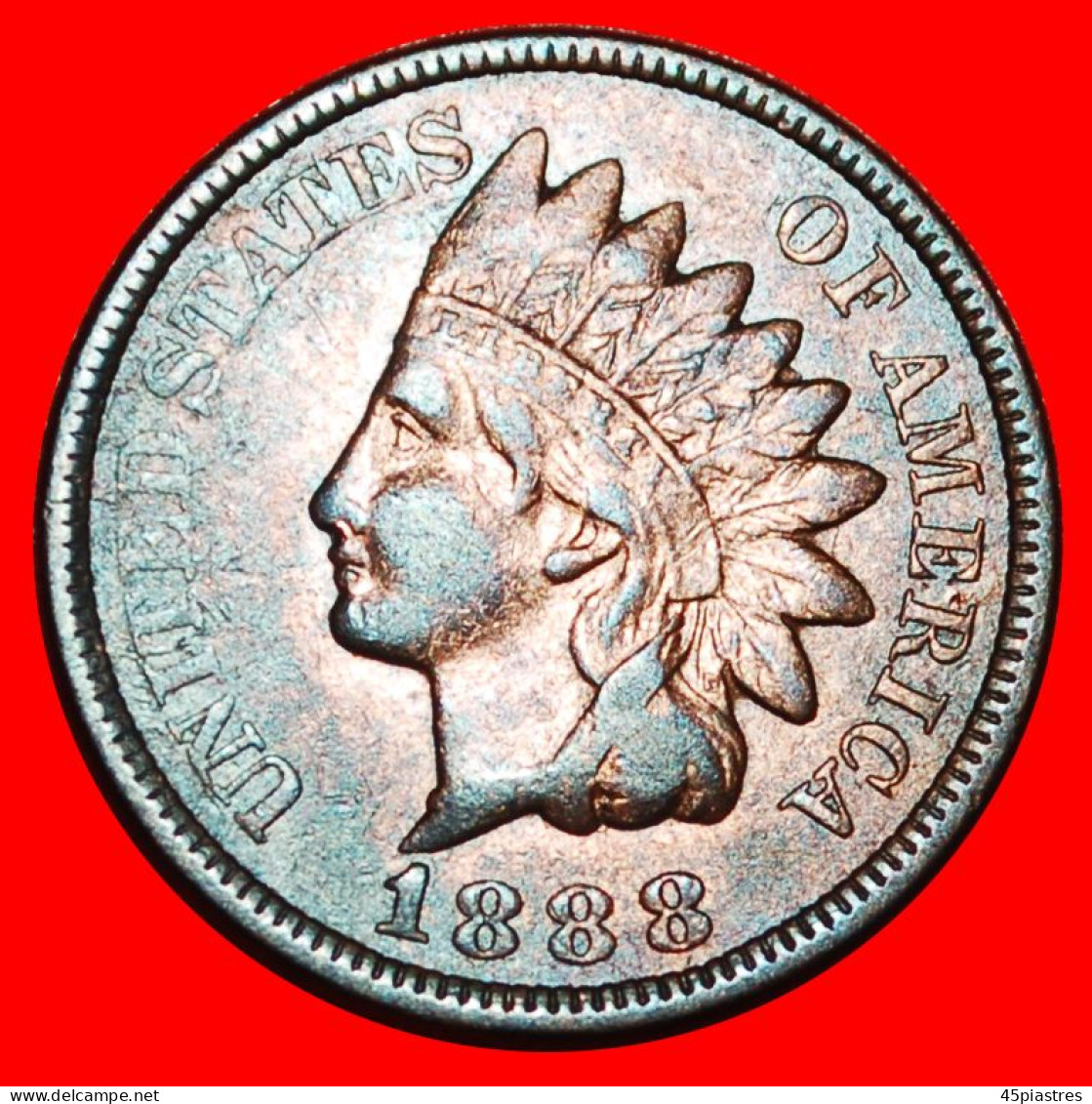 * INDIAN HEAD (1864-1909): USA  1 CENT 1888! · LOW START ·  NO RESERVE! - 1859-1909: Indian Head