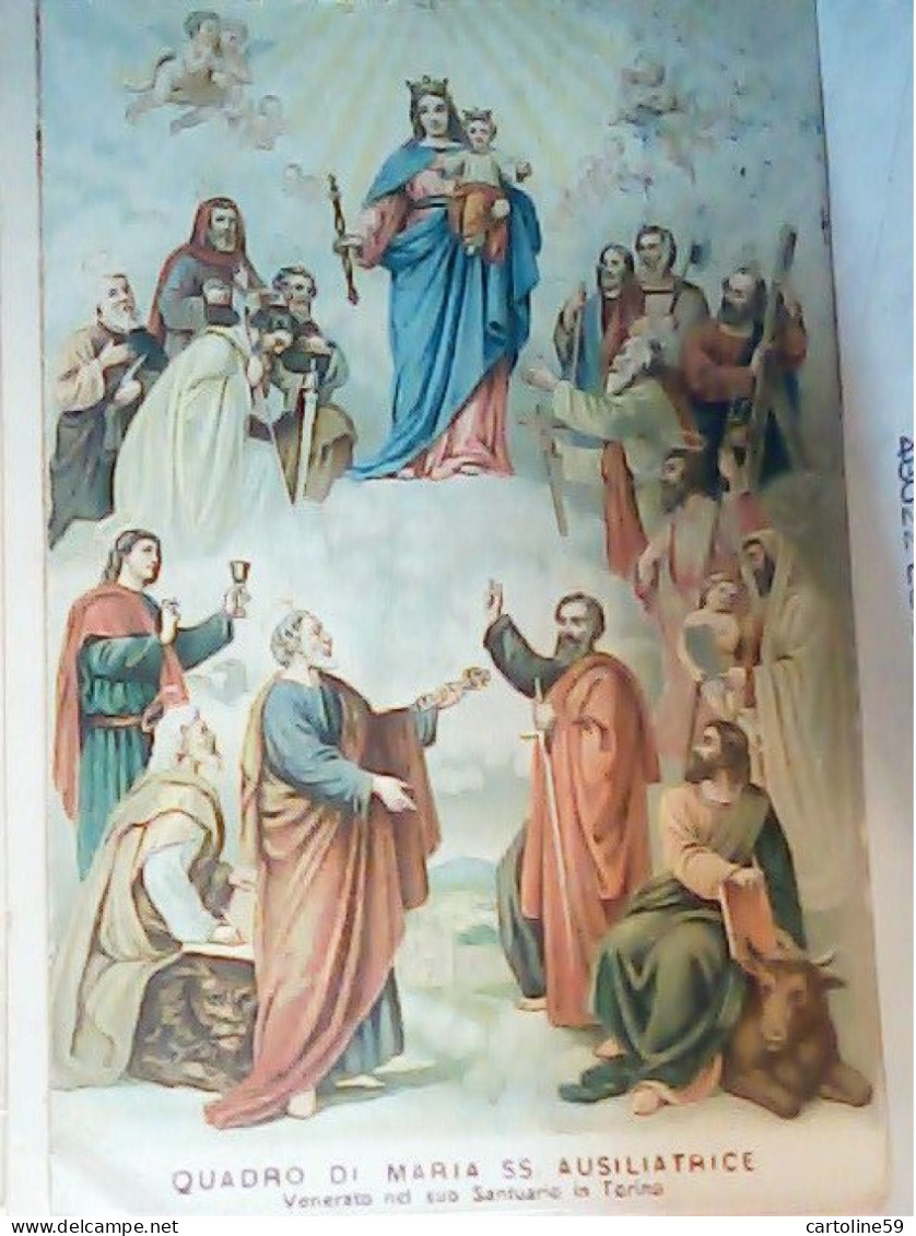 TORINO SANTUARIO QUADRO MADONNA AUSILIATRICE VB1919  JR4905 - Churches