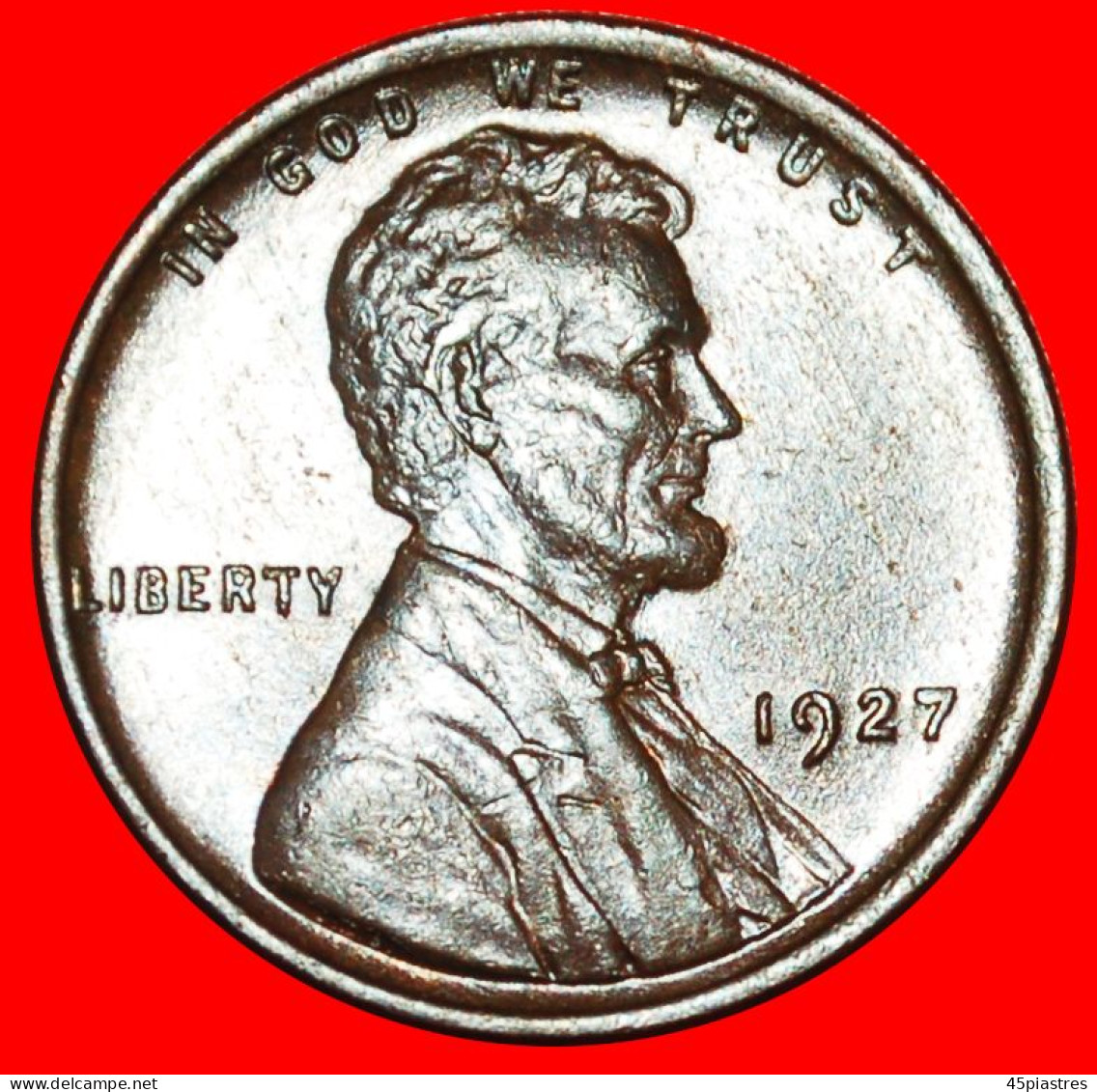 * WHEAT PENNY (1909-1958): USA  1 CENT 1927! LINCOLN (1809-1865) · LOW START ·  NO RESERVE! - 1909-1958: Lincoln, Wheat Ears Reverse