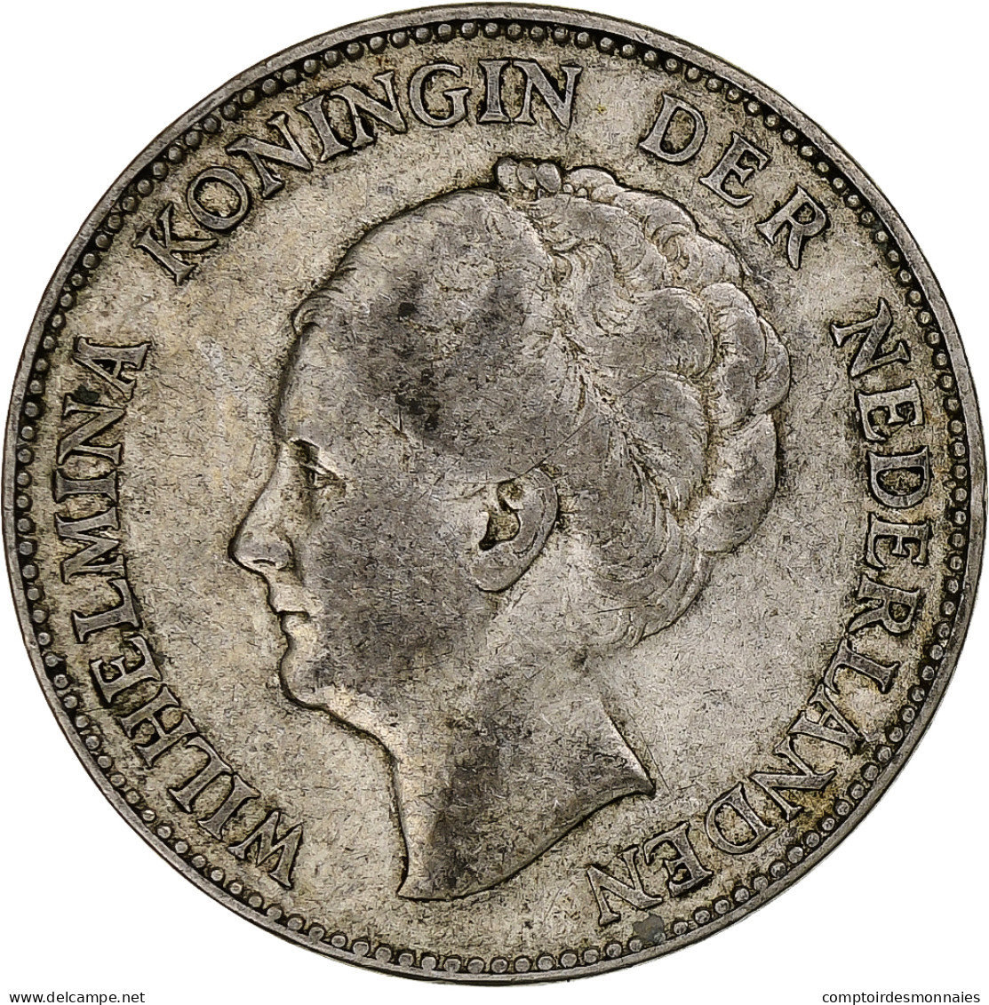 Pays-Bas, Wilhelmina I, Gulden, 1931, Utrecht, Argent, TB+, KM:161.1 - 1 Gulden
