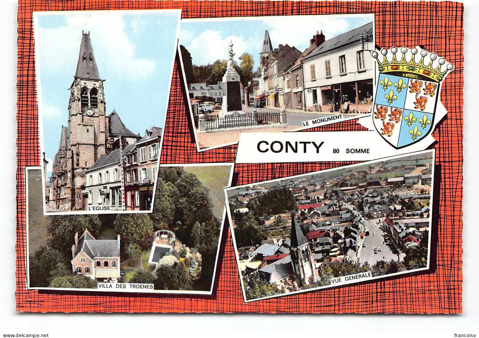 Conty. Multivues Blason Edit Cim . CPSM - Conty