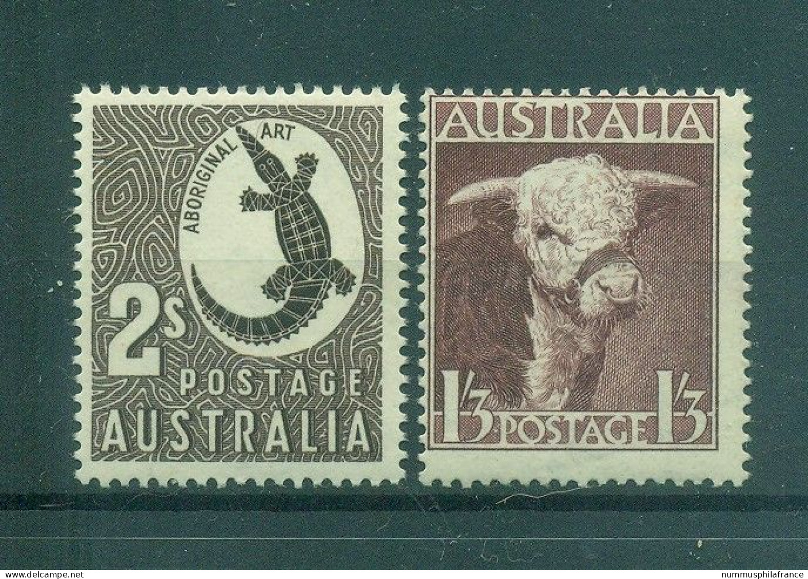 Australie 1948 - Y & T N. 159/60 - Série Courante (Michel N. 184-86) - Mint Stamps