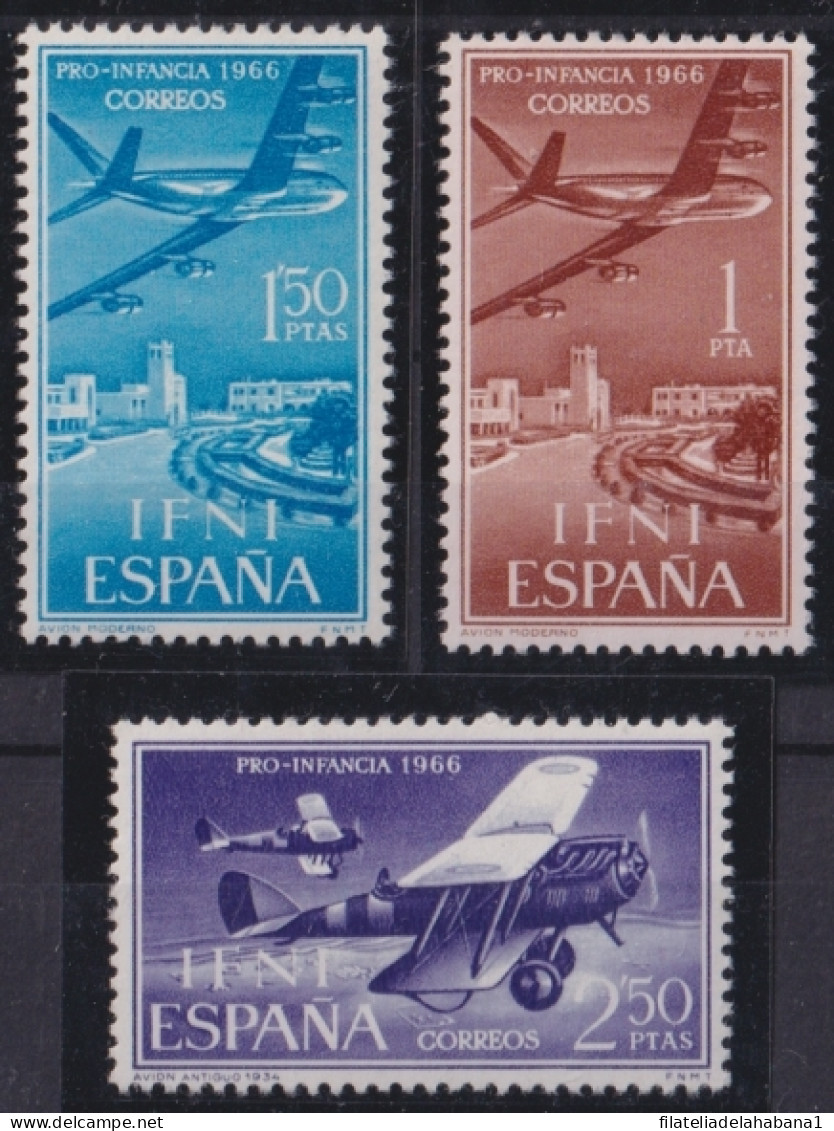 F-EX45564 ESPAÑA SPAIN SIDI IFNI MNH 1966 PRO-CHILDREN AVION AIRPLANE.  - Ifni