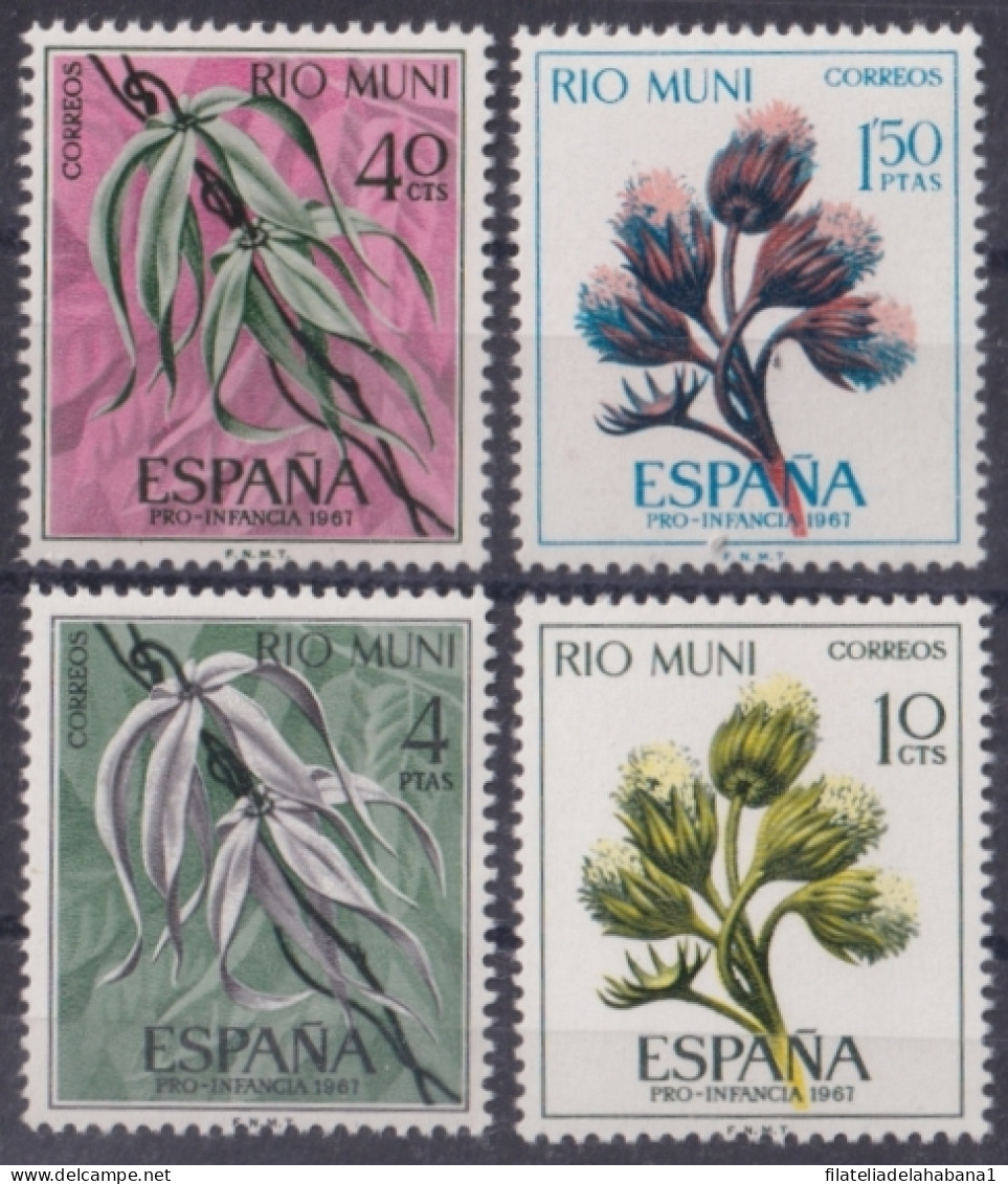 F-EX45575 ESPAÑA SPAIN RIO MUNI MNH 1967 PLANTS FLOWERS FLORES PRO-CHILDREN.  - Rio Muni