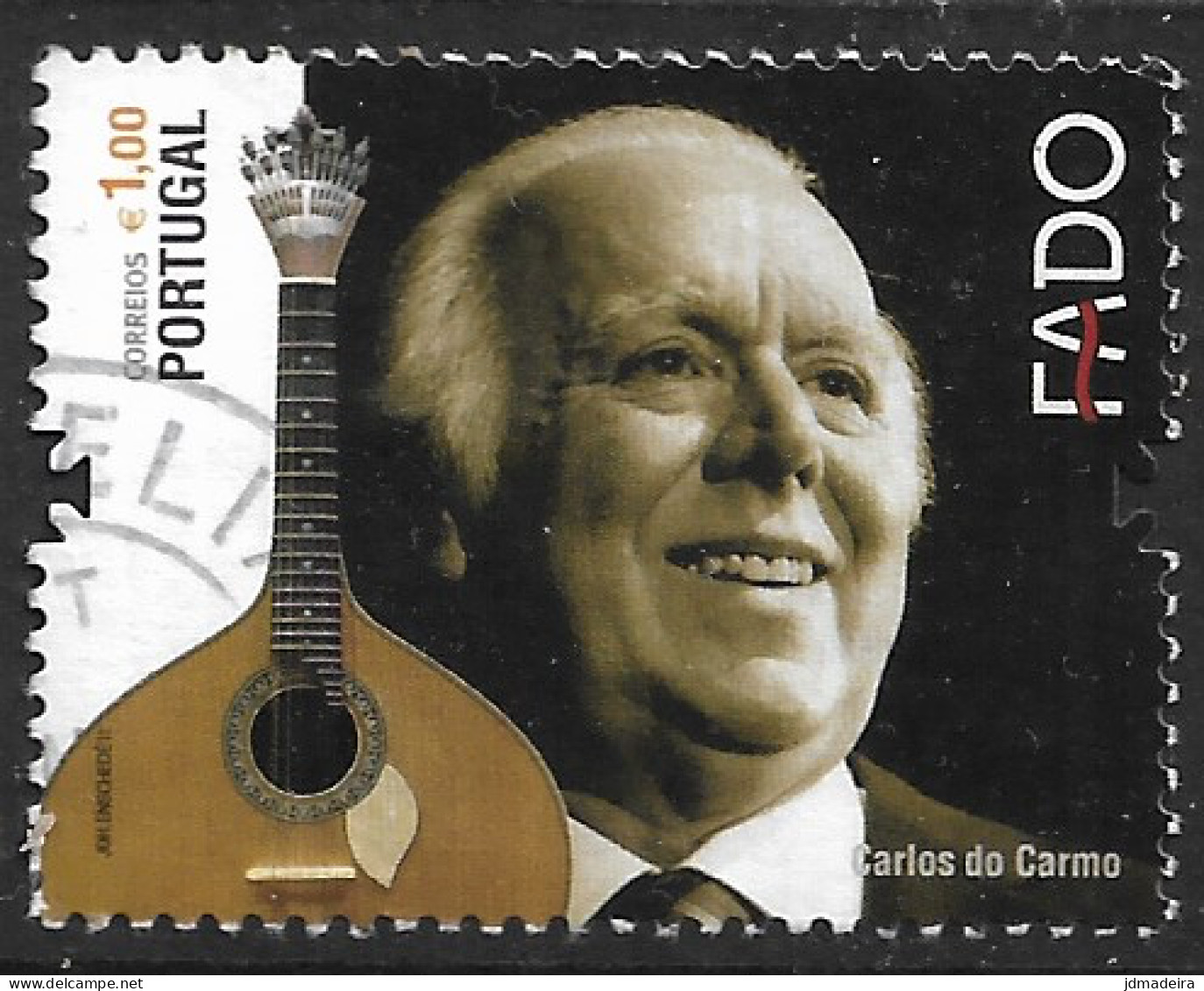 Portugal – 2011 Fado 1,00 Euros Used Stamp - Usado