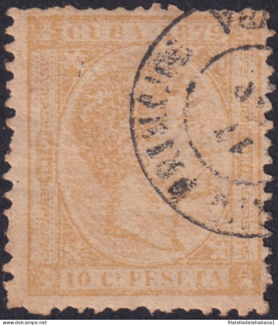 1879-137 CUBA ANTILLES SPAIN 1879 ALFONSO XII 10c FORGERY. PARA ESTUDIO.  - Prephilately