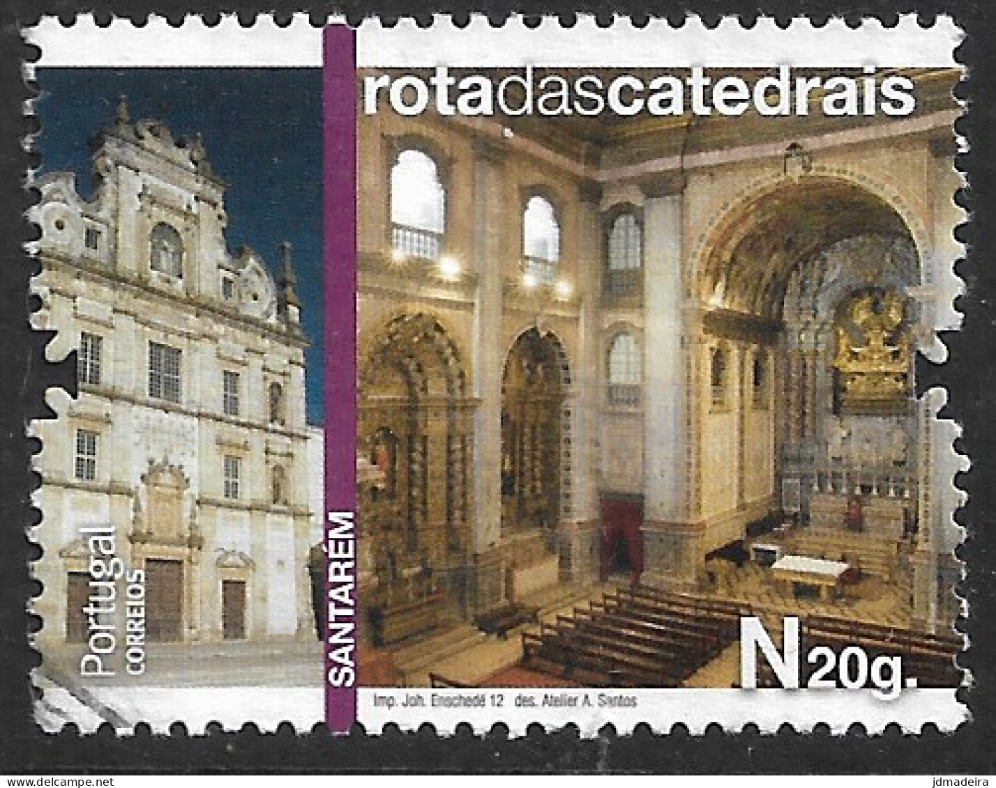 Portugal – 2012 Cathedrals 0,42 Used Stamp - Used Stamps