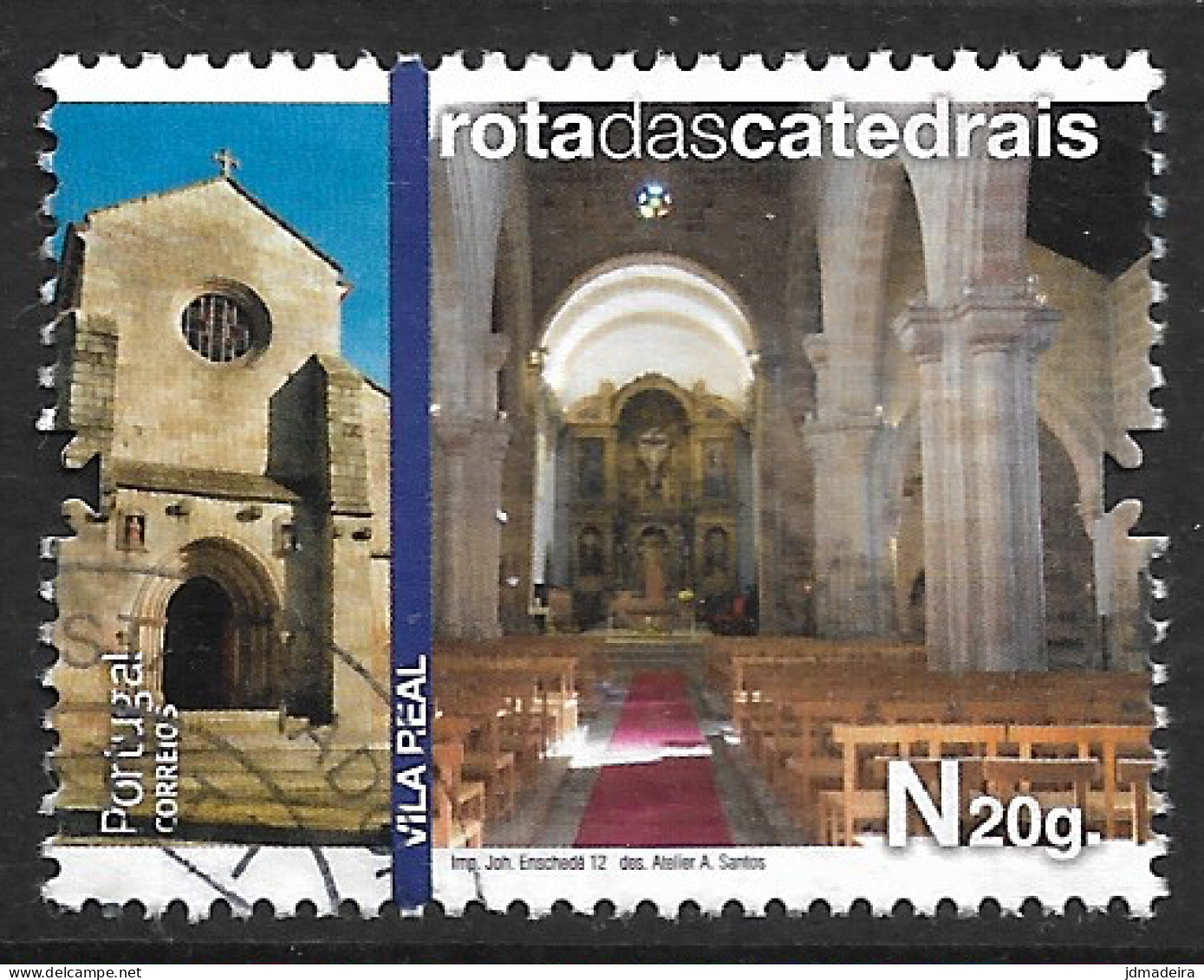 Portugal – 2012 Cathedrals 0,42 Used Stamp - Gebraucht