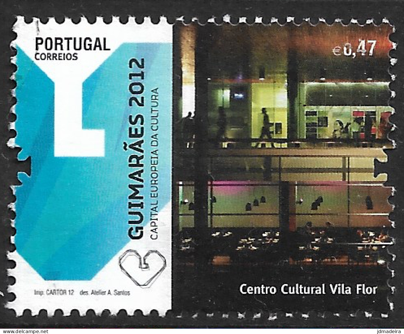Portugal – 2012 Guimarães 0,47 Used Stamp - Oblitérés
