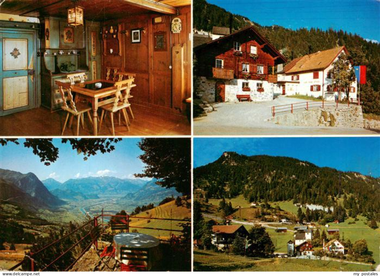 73947567 Triesenberg_Liechtenstein_FL Berggasthof Masescha Panorama Fernsicht Al - Liechtenstein