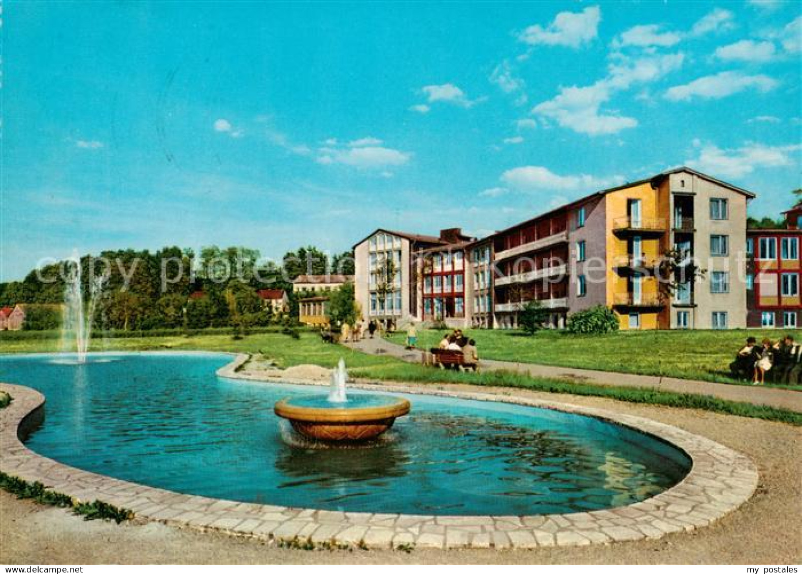 73867063 Bad Abbach Rheuma-Krankenhaus I Parkanlagen Springbrunnen Bad Abbach - Bad Abbach