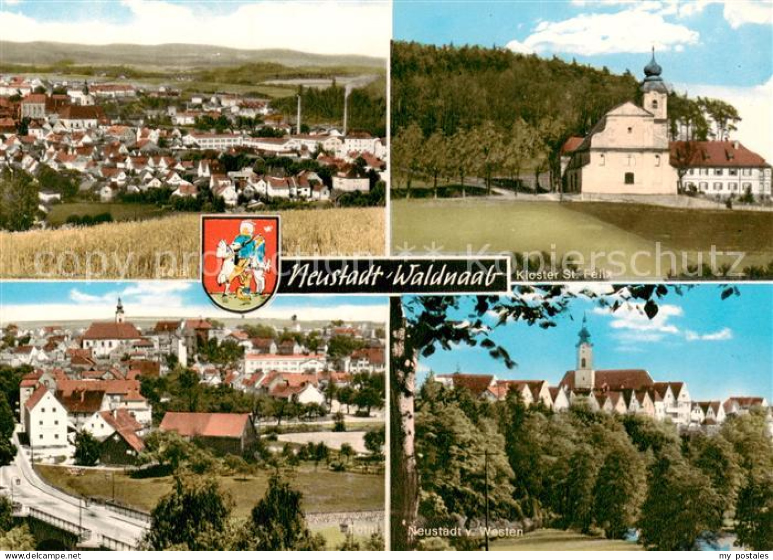 73867022 Neustadt Waldnaab Panorama Kirche Ortsansicht Von Westen Neustadt Waldn - Neustadt Waldnaab