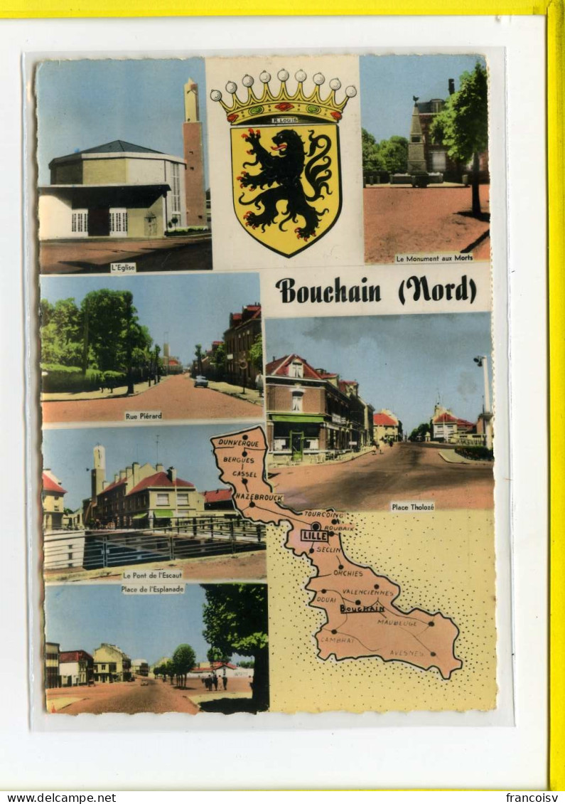 Bouchain.  Multivues Blason Edit Cim  Postée 1963  - Bouchain