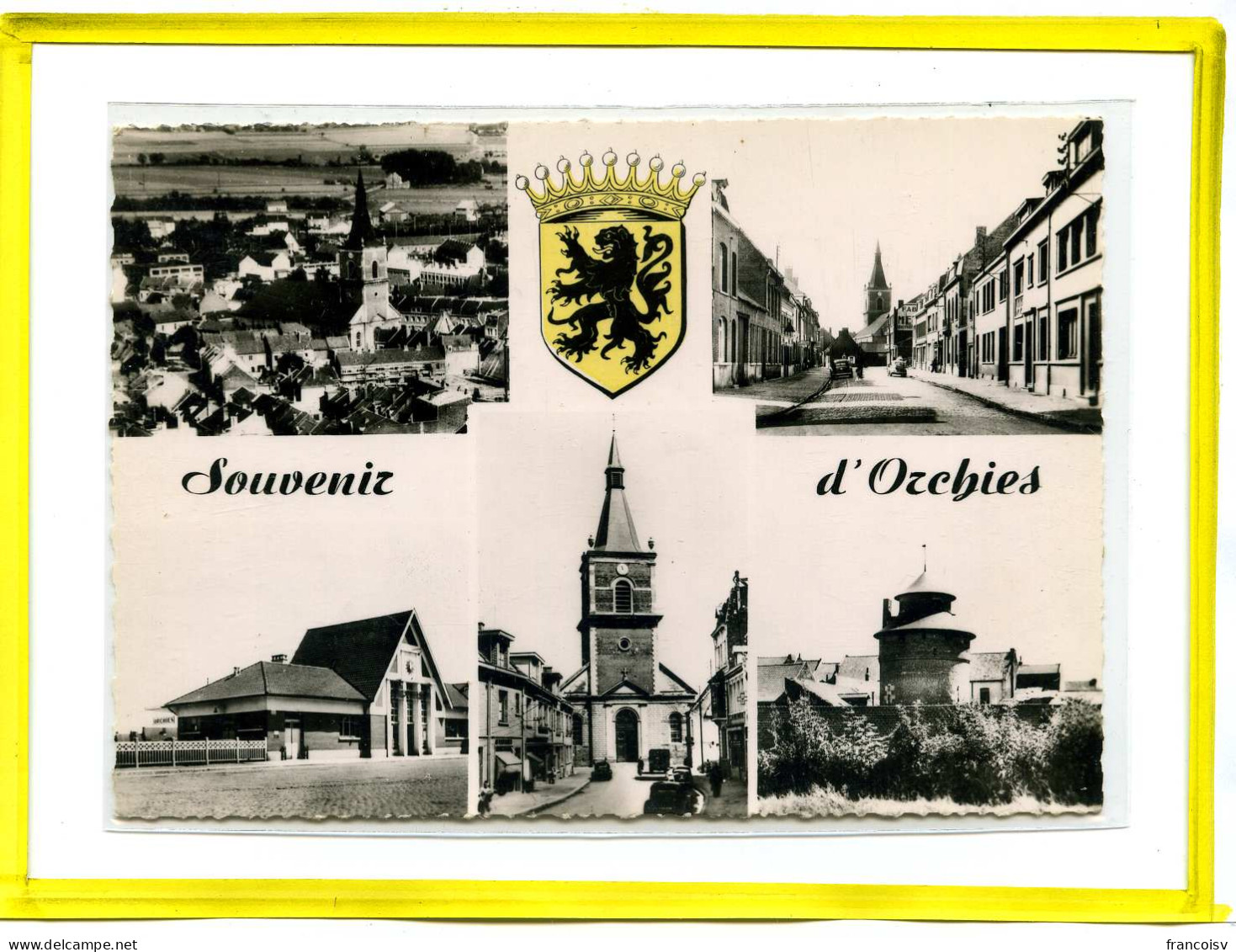 Orchies. Souvenir De.....  Multivues Blason Postée 1963  - Orchies