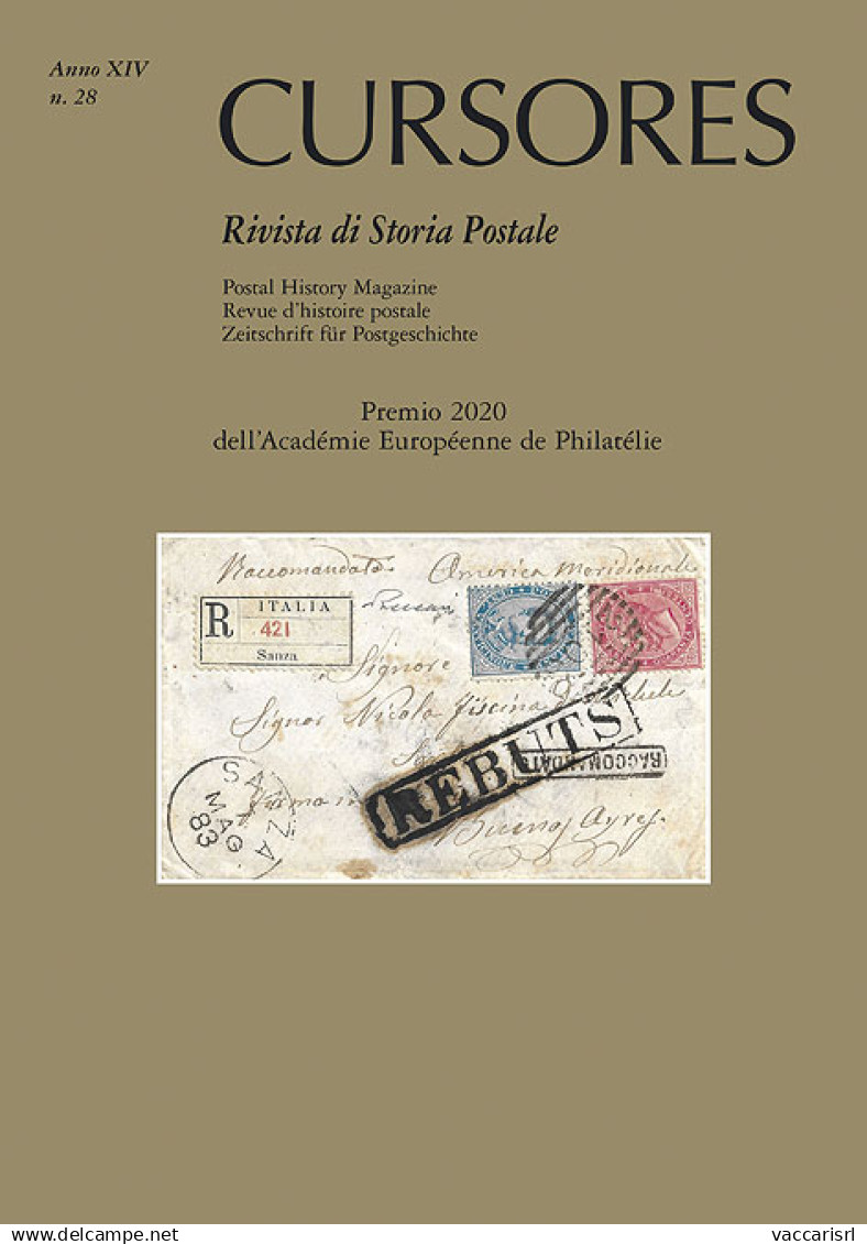 CURSORES
Anno XIV - N.28 - Novembre 2021
Rivista Di Storia Postale
(nuova Serie) -  - Collectors Manuals