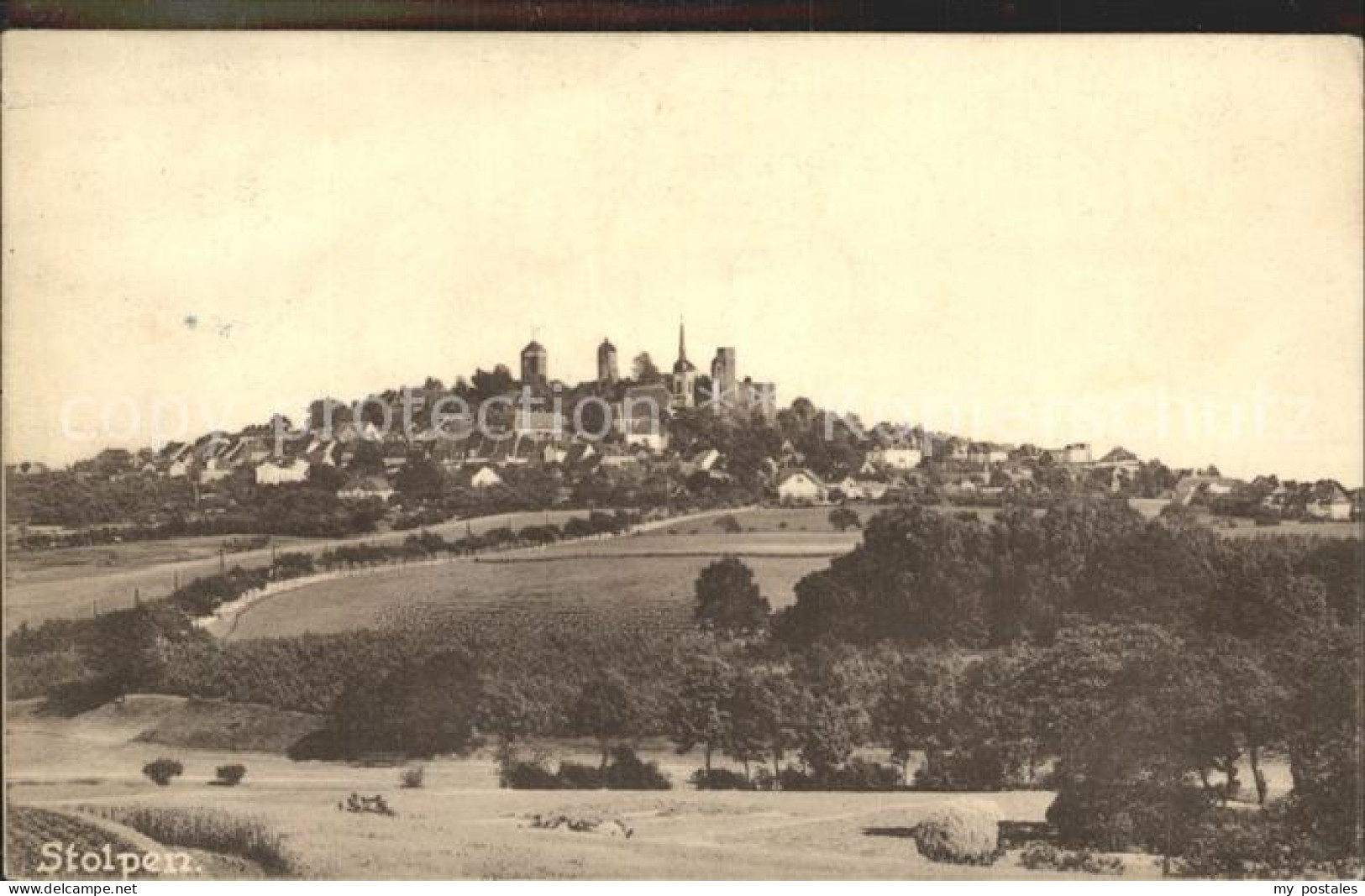 42187424 Stolpen Panorama Mit Schloss Stolpen - Stolpen