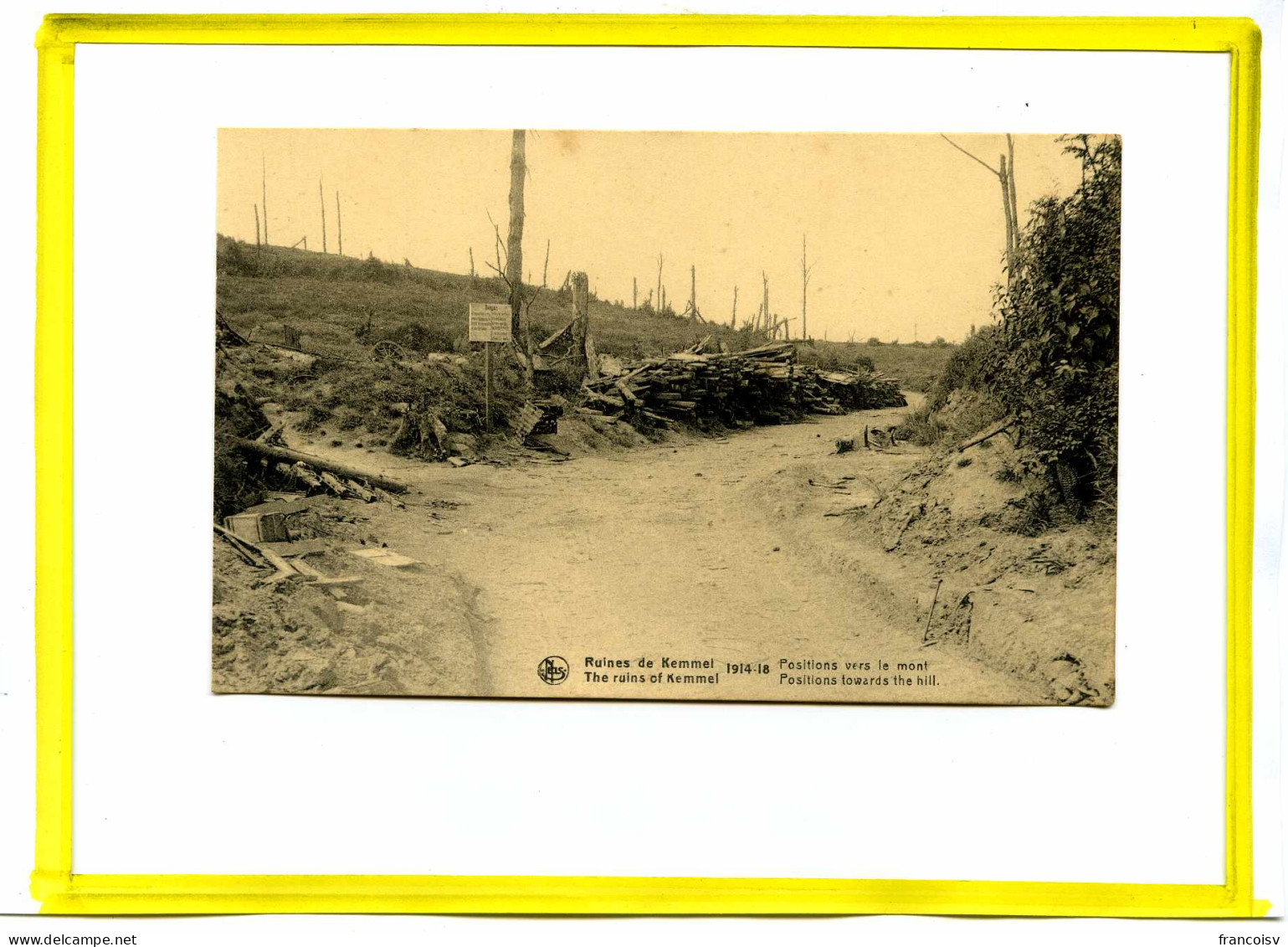 Mont Kemmel - Les Ruines.    Cp3    WWW1   Flandres - Proche Bailleul Mont Noir  - Heuvelland