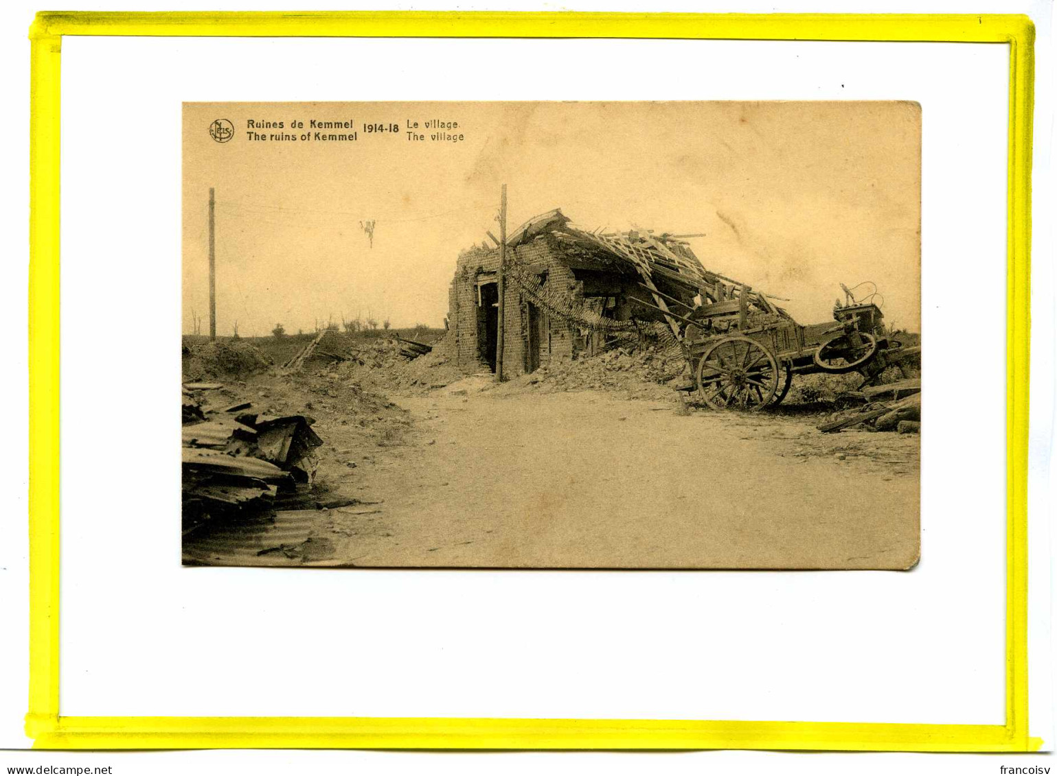 Mont Kemmel - Les Ruines.    Cp7   WWW1   Flandres - Proche Bailleul Mont Noir  - Heuvelland