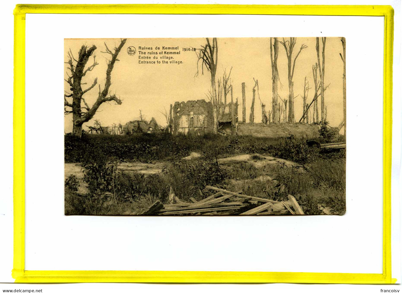 Mont Kemmel - Les Ruines.    Cp8   WWW1   Flandres - Proche Bailleul Mont Noir  - Heuvelland