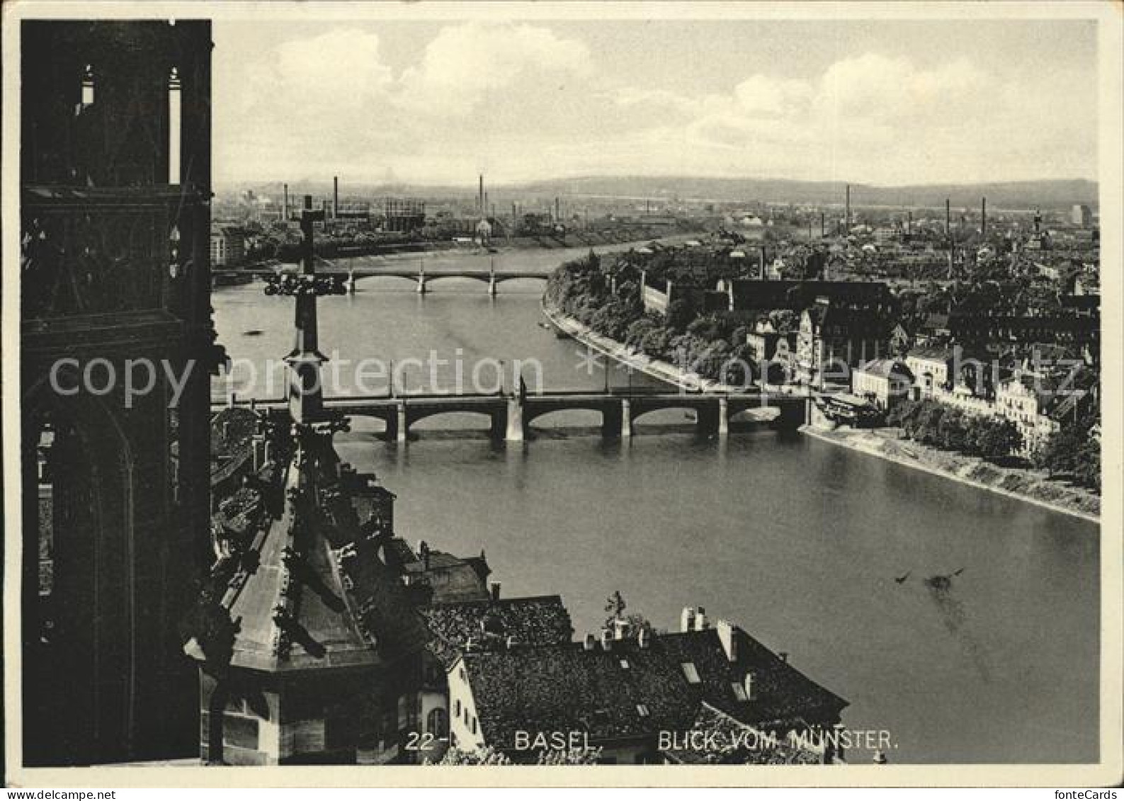 11849173 Basel BS Blick V. Muenster Bruecken Basel BS - Autres & Non Classés