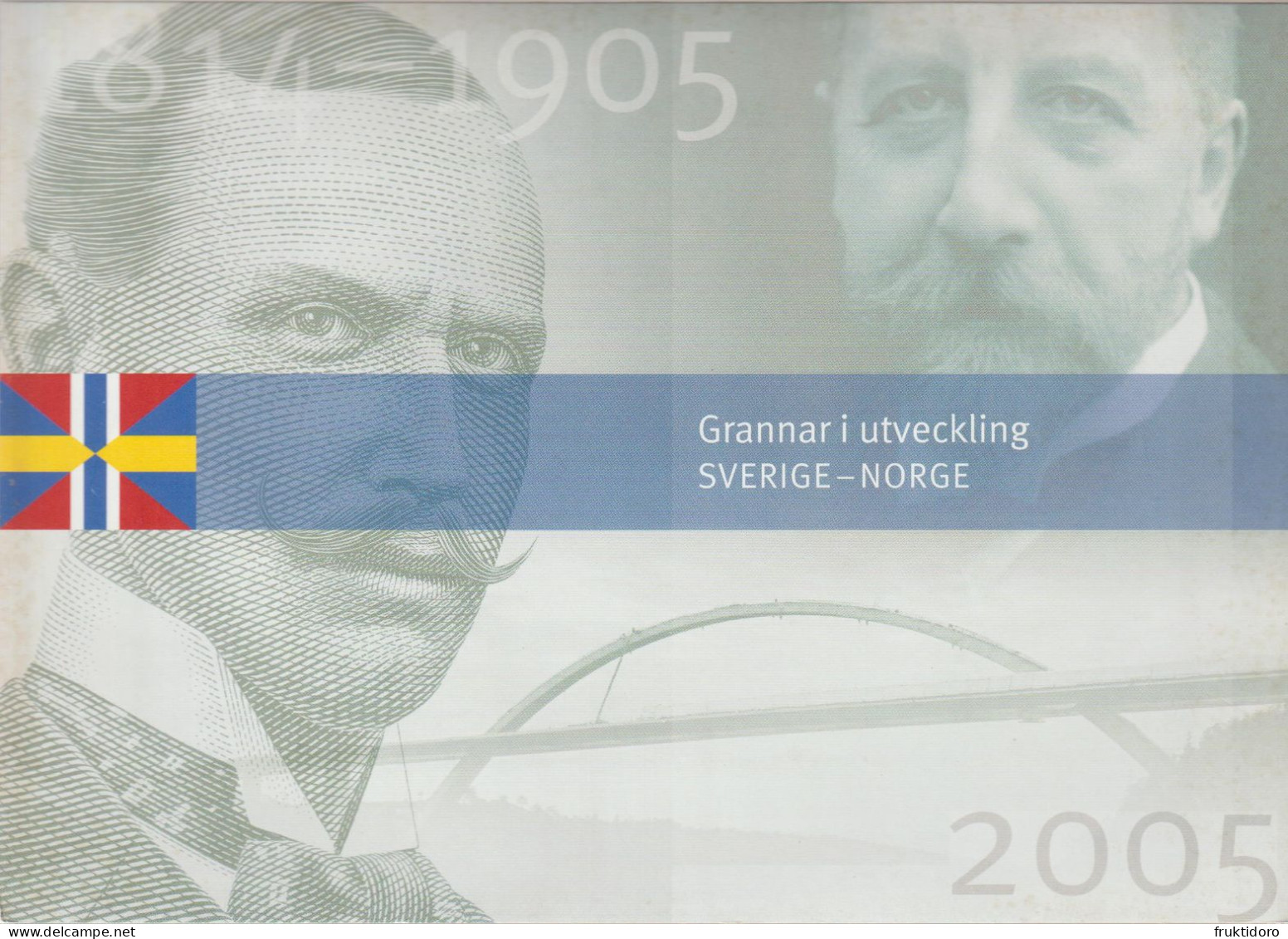 Norway-Sweden Maximum Card Mi 1534-1535 Centenary Dissolution Of Union With Sweden - Christian Michelsen - King Haakon - Colecciones