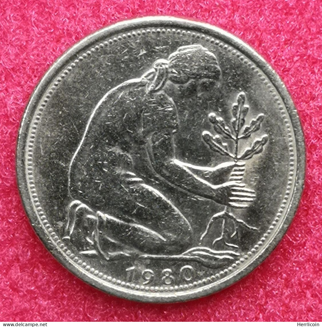 Monnaie Allemagne - 1980 G - 50 Pfennig Bundesrepublik Deutschland - 50 Pfennig