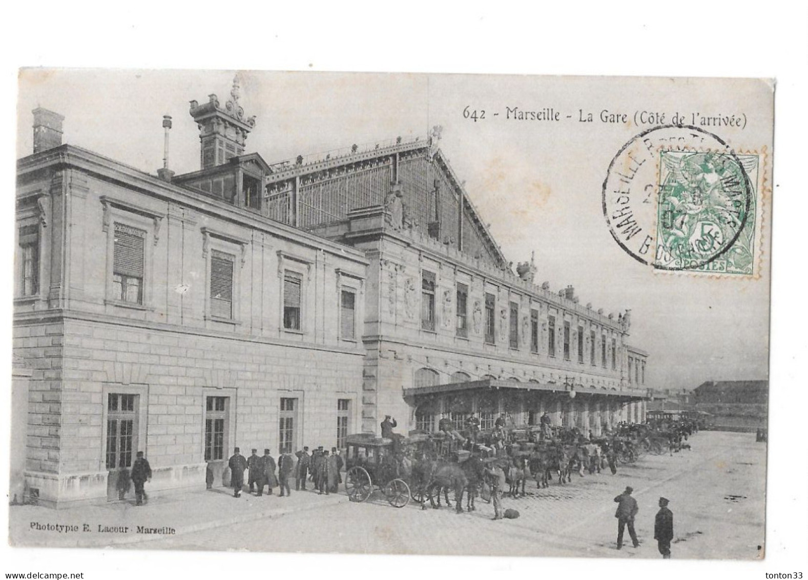 MARSEILLE - 13 -  La Gare Coté De L'Arrivée - GEO 7 - - Quartier De La Gare, Belle De Mai, Plombières