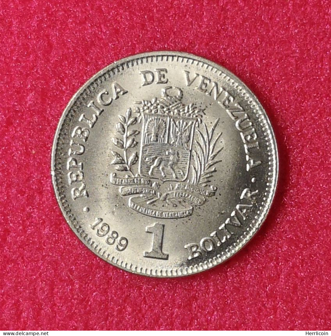 Monnaie Venezuela - 1989 - 1 Bolivar "Petites Lettres" - Venezuela