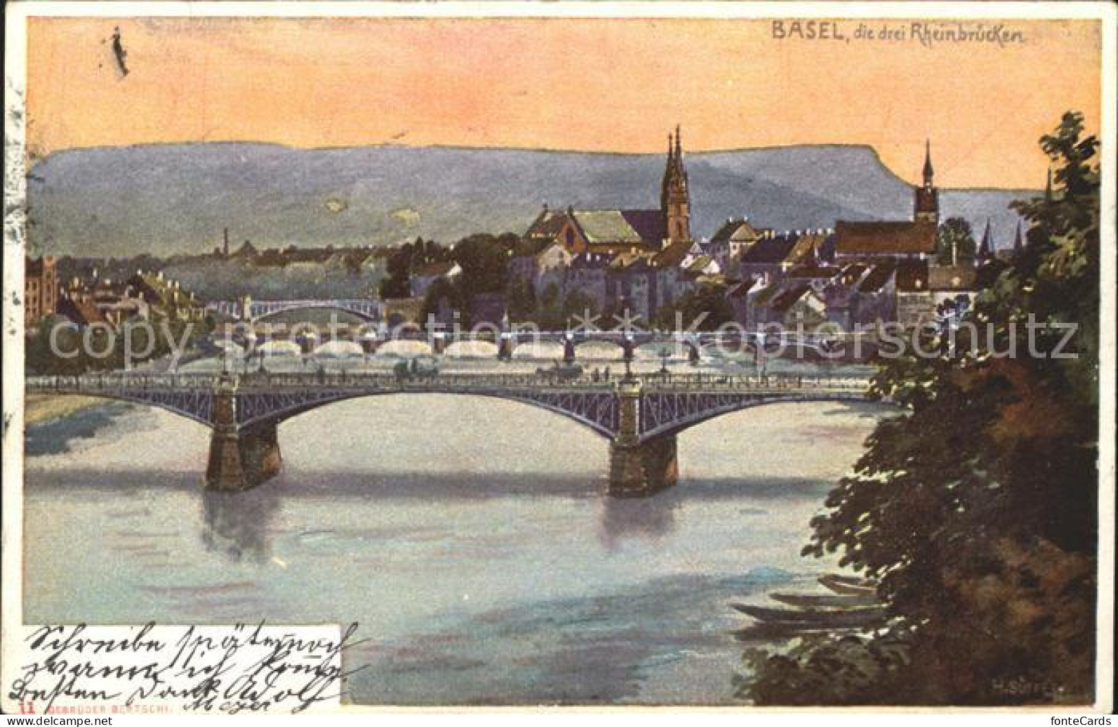 11739113 Basel BS Die Drei Rheinbruecken Basel BS - Other & Unclassified