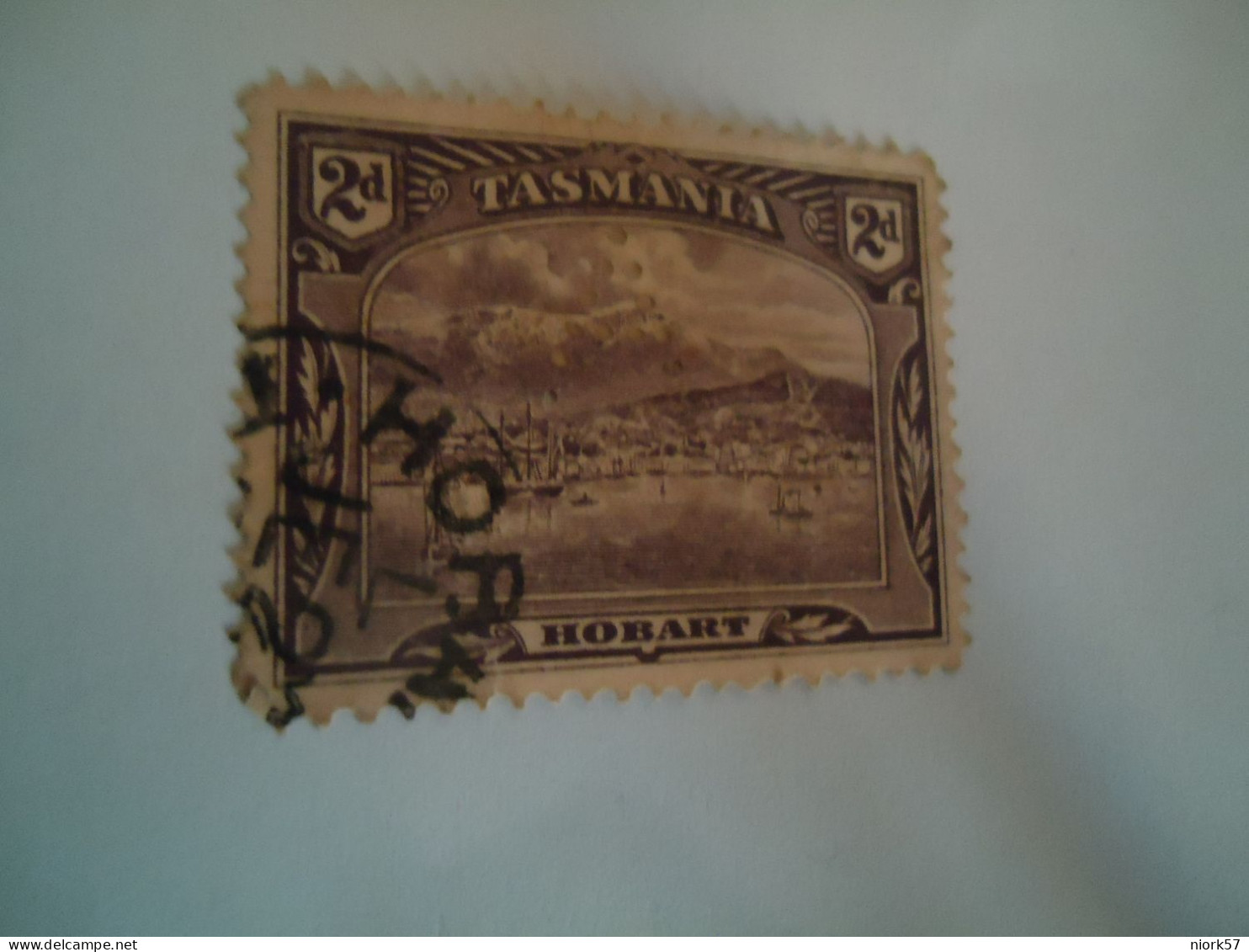 TASMANIA  USED STAMPS  HOBART   WITH PERFINS - Usati