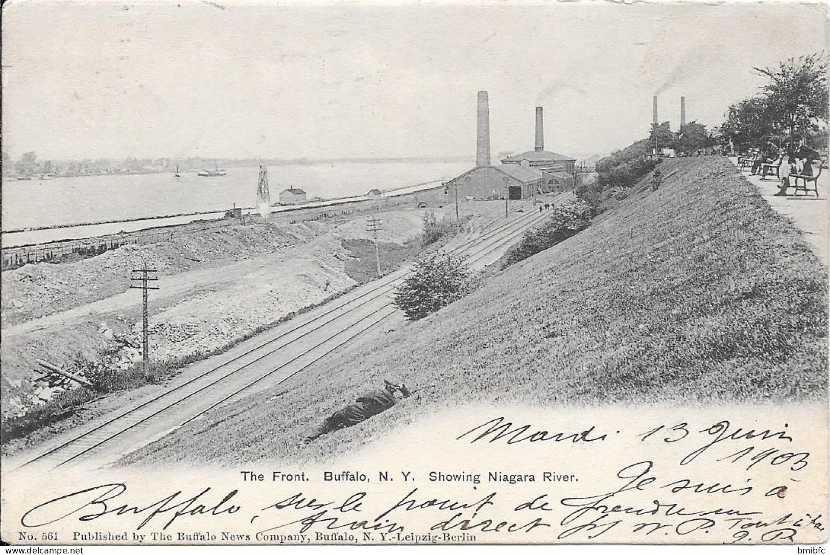 The Front. Buffalo, N.Y. Showing Niagara River - Buffalo