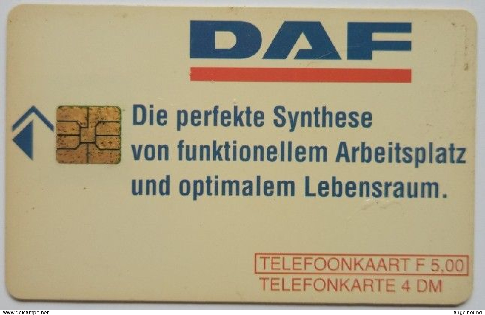 Netherlands F5.00 Chip Card - DAF - Private